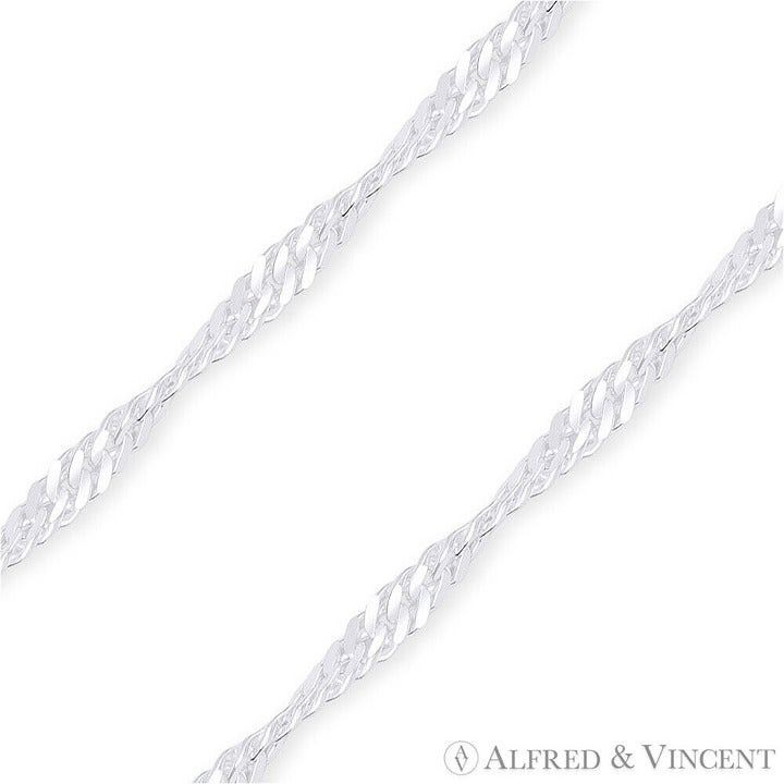 Other 2.2mm Singapore Link Italian Chain Anklet Size 9 Size ONE SIZE - 2 Thumbnail