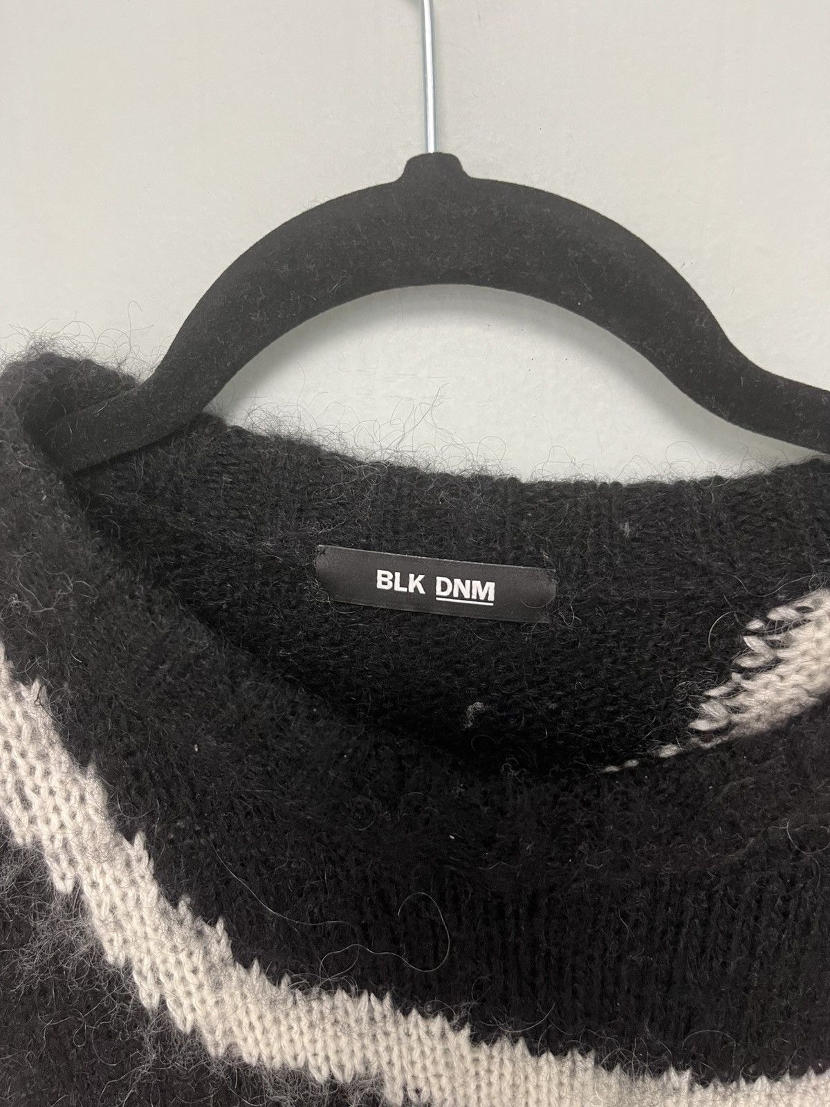 Blk Dnm Intarsia Sweater Size large Size US L / EU 52-54 / 3 - 7 Thumbnail