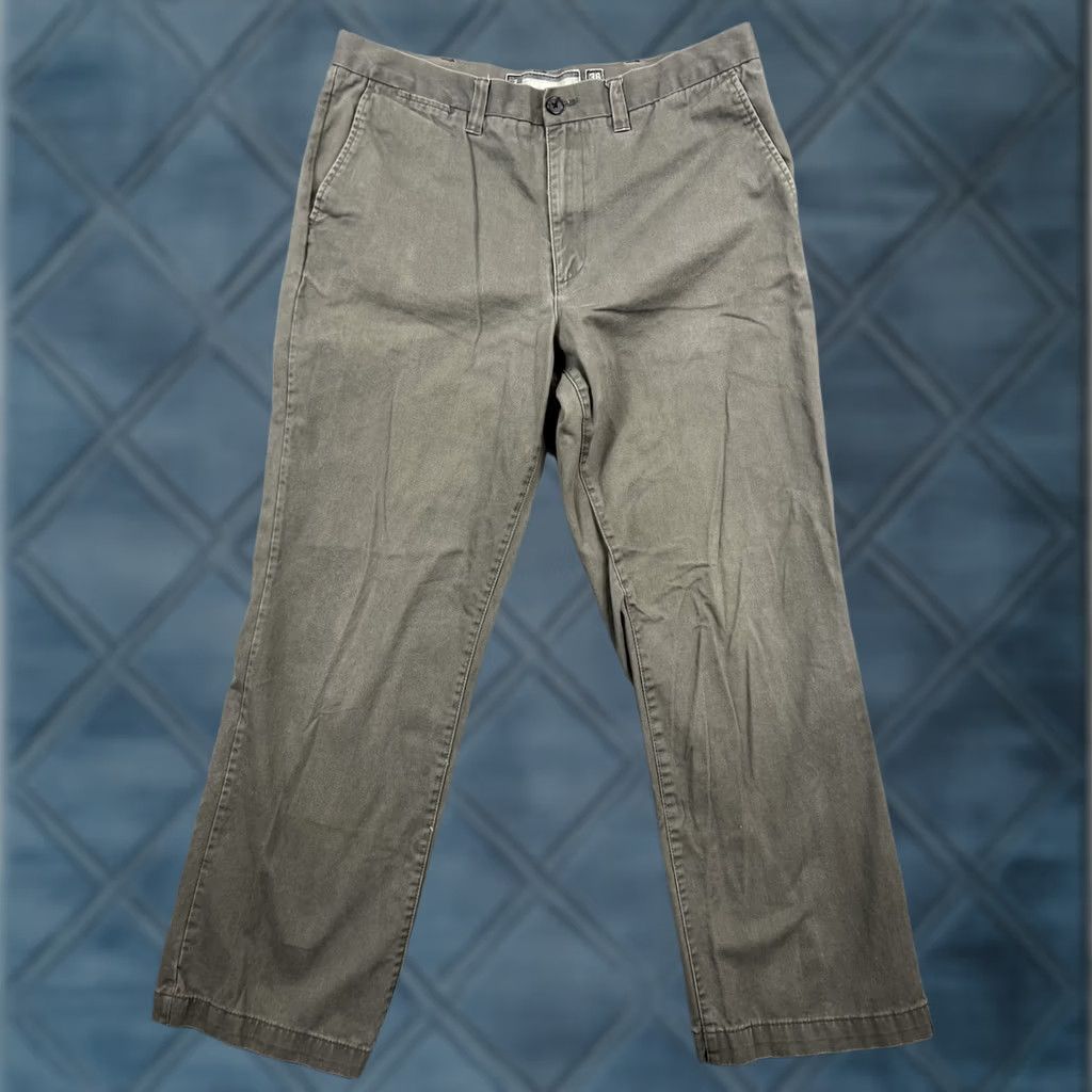 Old Navy NAVY Old Navy Mens Gray Cotton Chino Pants Straight Fit Workwear/Outdoor 36x32 Size US 36 / EU 52 - 1 Thumbnail