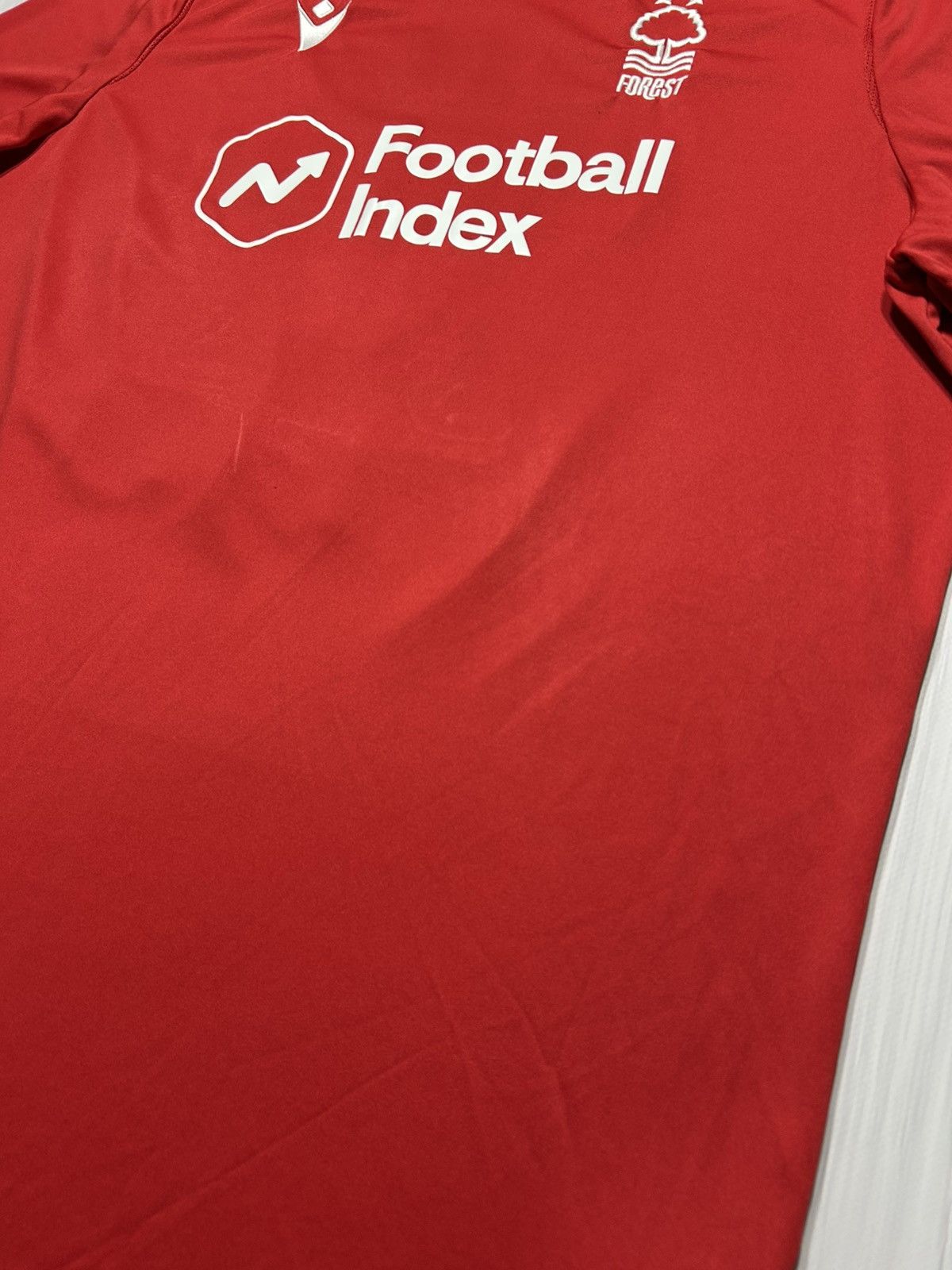 Macron 2020-21 Nottingham Forest #22 R Hodgkin Home Jersey Size 4XL Size US XXL / EU 58 / 5 - 8 Thumbnail