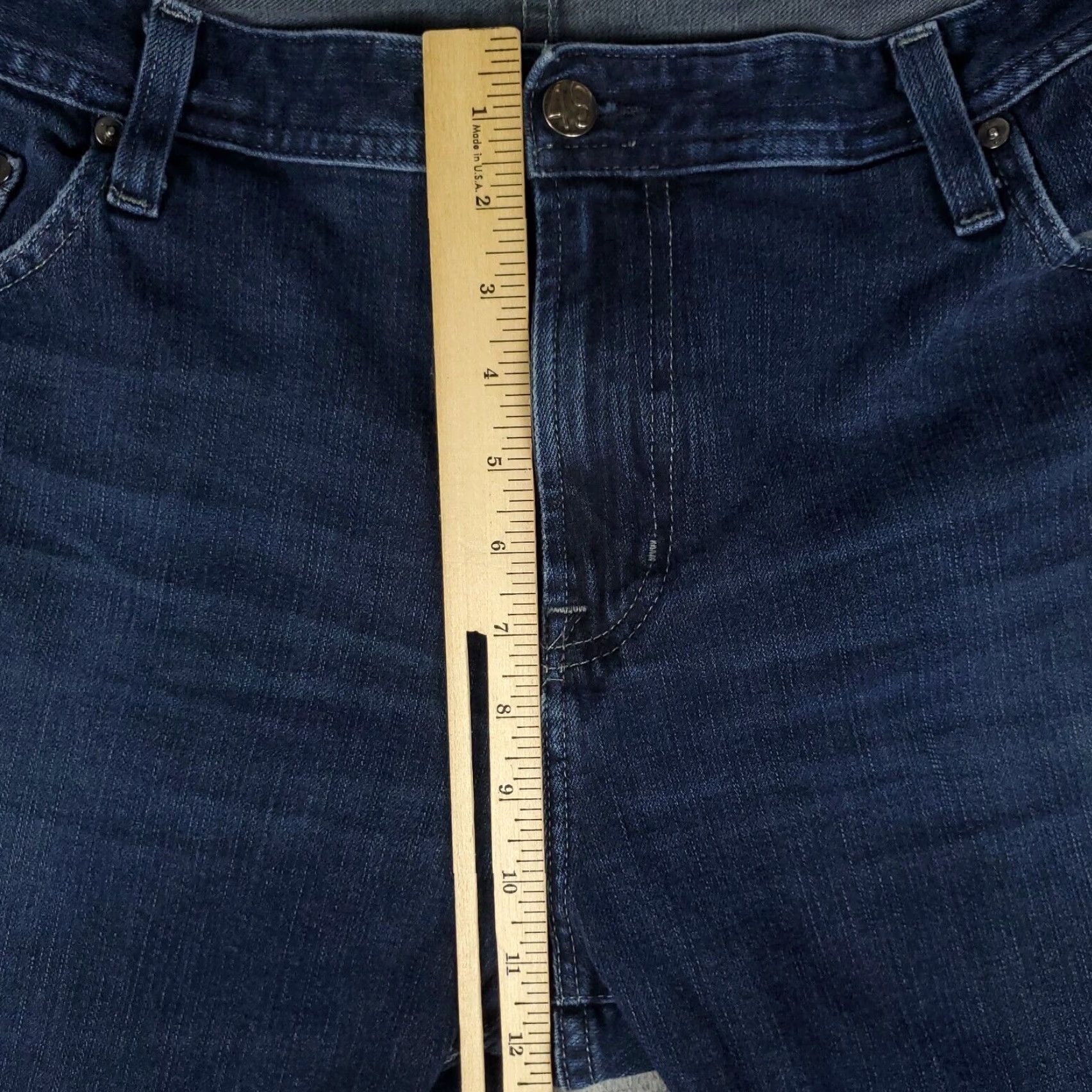 Denime AG Adriano Goldschmied Mens 40x33 The Graduate Straight Blue Denim Jeans Pants Size US 40 / EU 56 - 3 Thumbnail