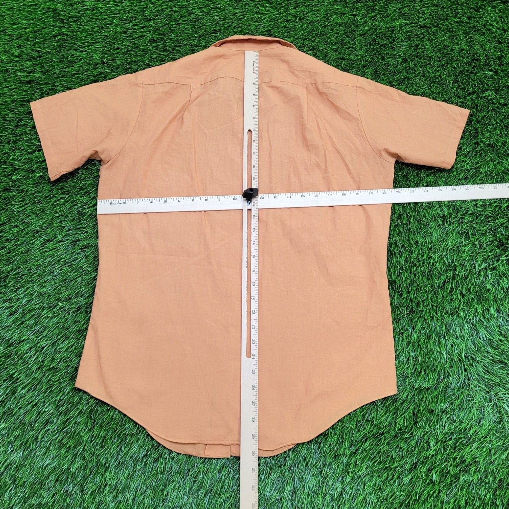 Vintage VINTAGE 90s MOD Button Shirt Large Apricot Orange Menswear Shirt Casual Workwear 90s Mens B Size US L / EU 52-54 / 3 - 7 Thumbnail