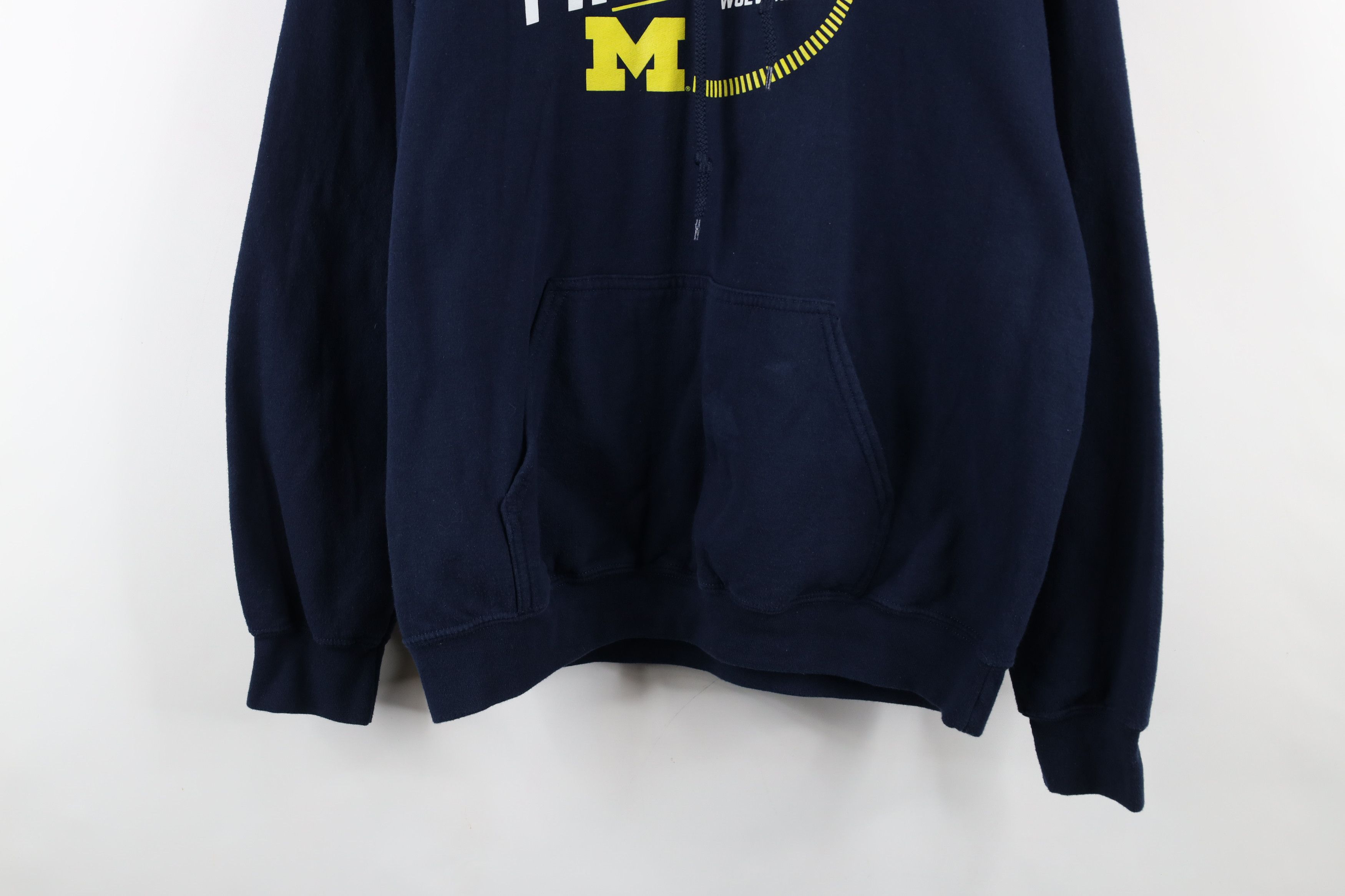 Vintage Vintage Spell University of Michigan Football Hoodie Blue Size US XL / EU 56 / 4 - 3 Thumbnail