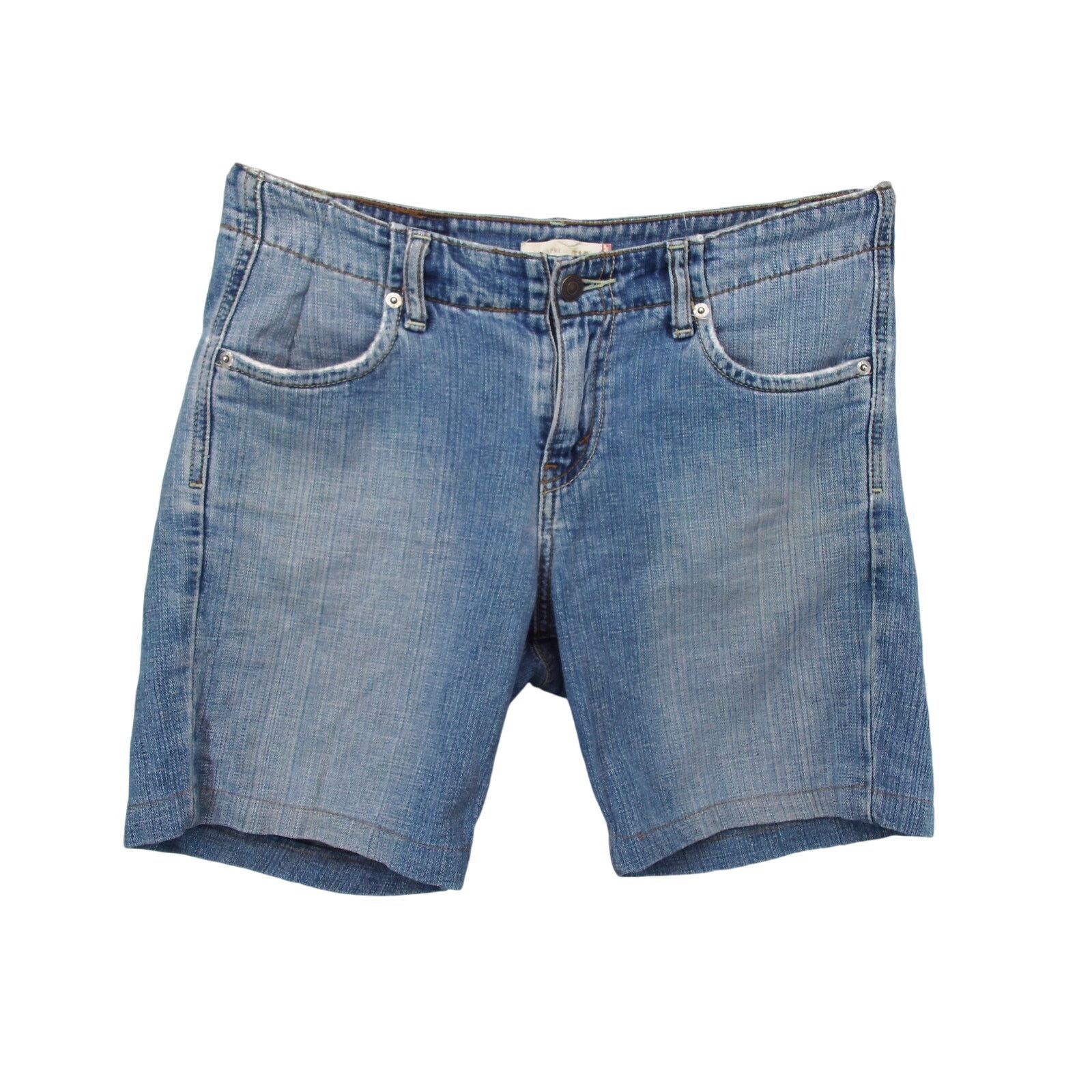 Levi's Levi's 515 Capri Size 4 Distressed Denim Shorts Red Tag Size 27" / US 4 / IT 40 - 1 Thumbnail