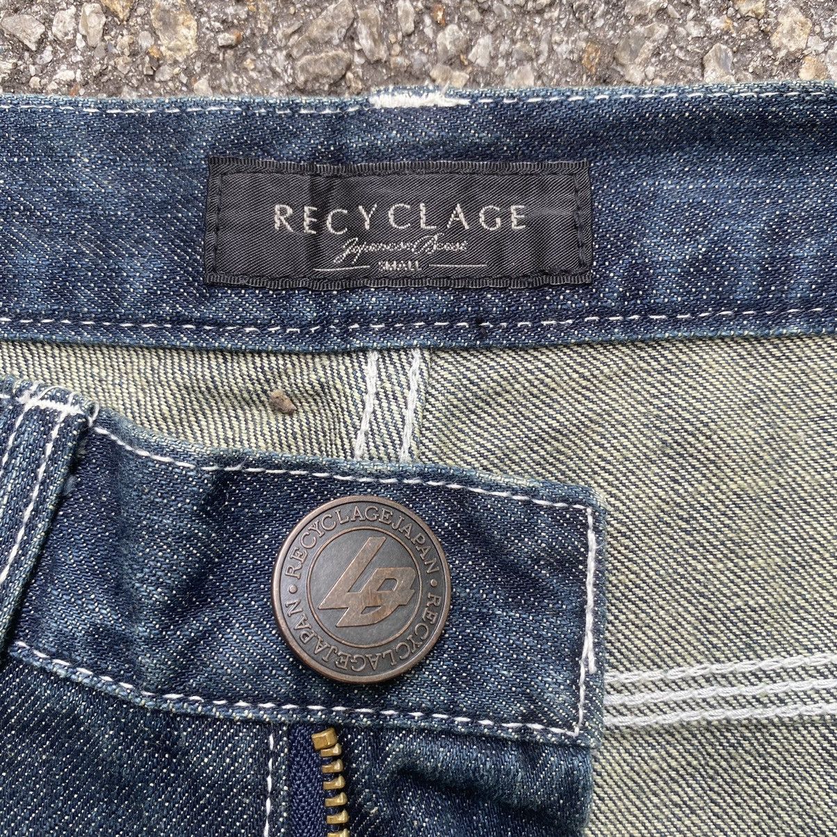 Kapital Japanese Distressed Denim Patchwork Jeans Recyclage Low Rise Size US 28 / EU 44 - 8 Thumbnail