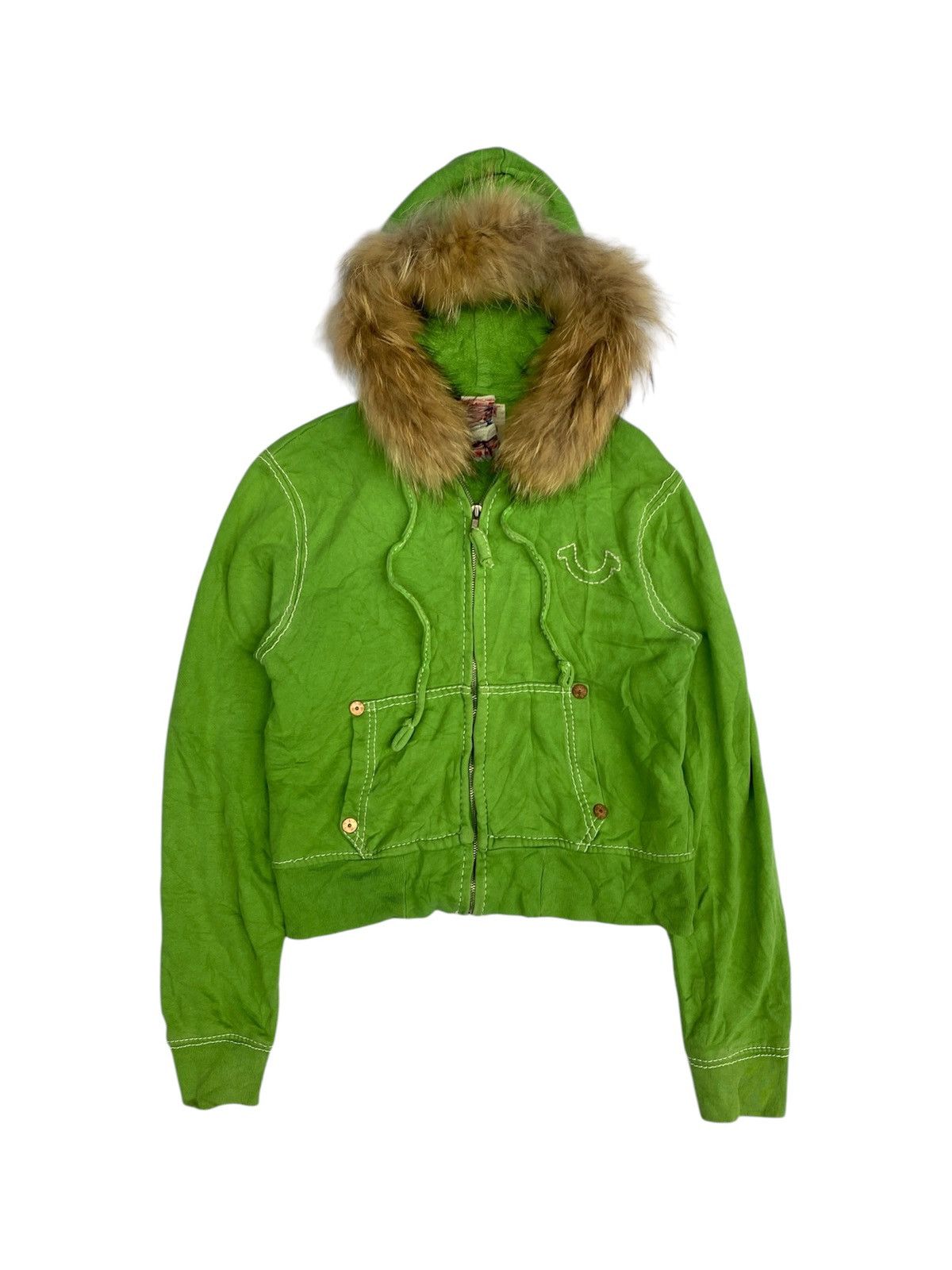 If Six Was Nine True Religion Fur Hoodie Size US S / EU 44-46 / 1 - 2 Thumbnail