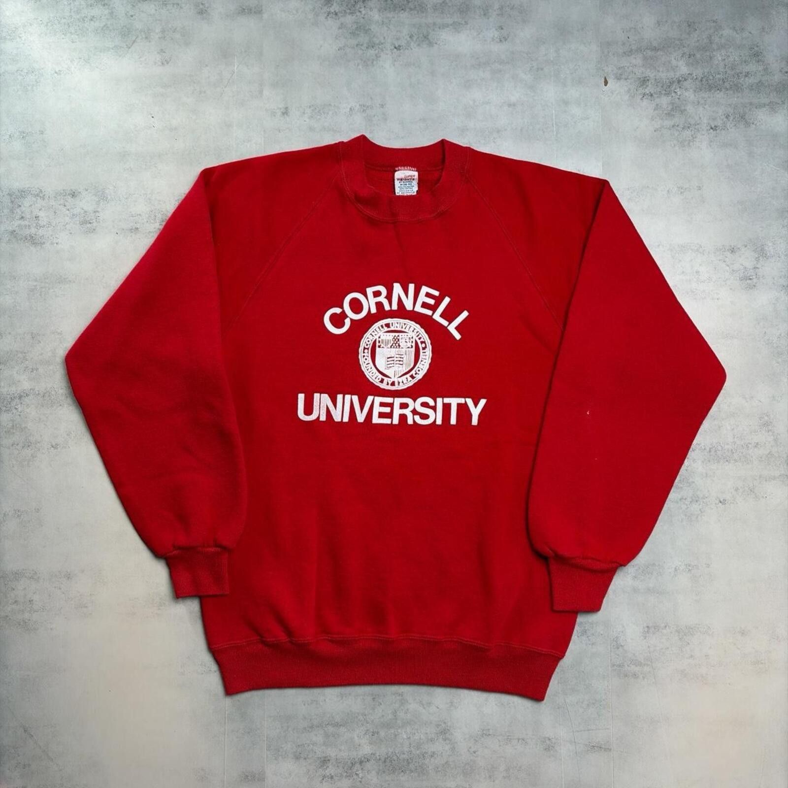 Russell Athletic Vintage 70’s Red Russell Cornell University Crewneck Sweater Size US M / EU 48-50 / 2 - 1 Thumbnail
