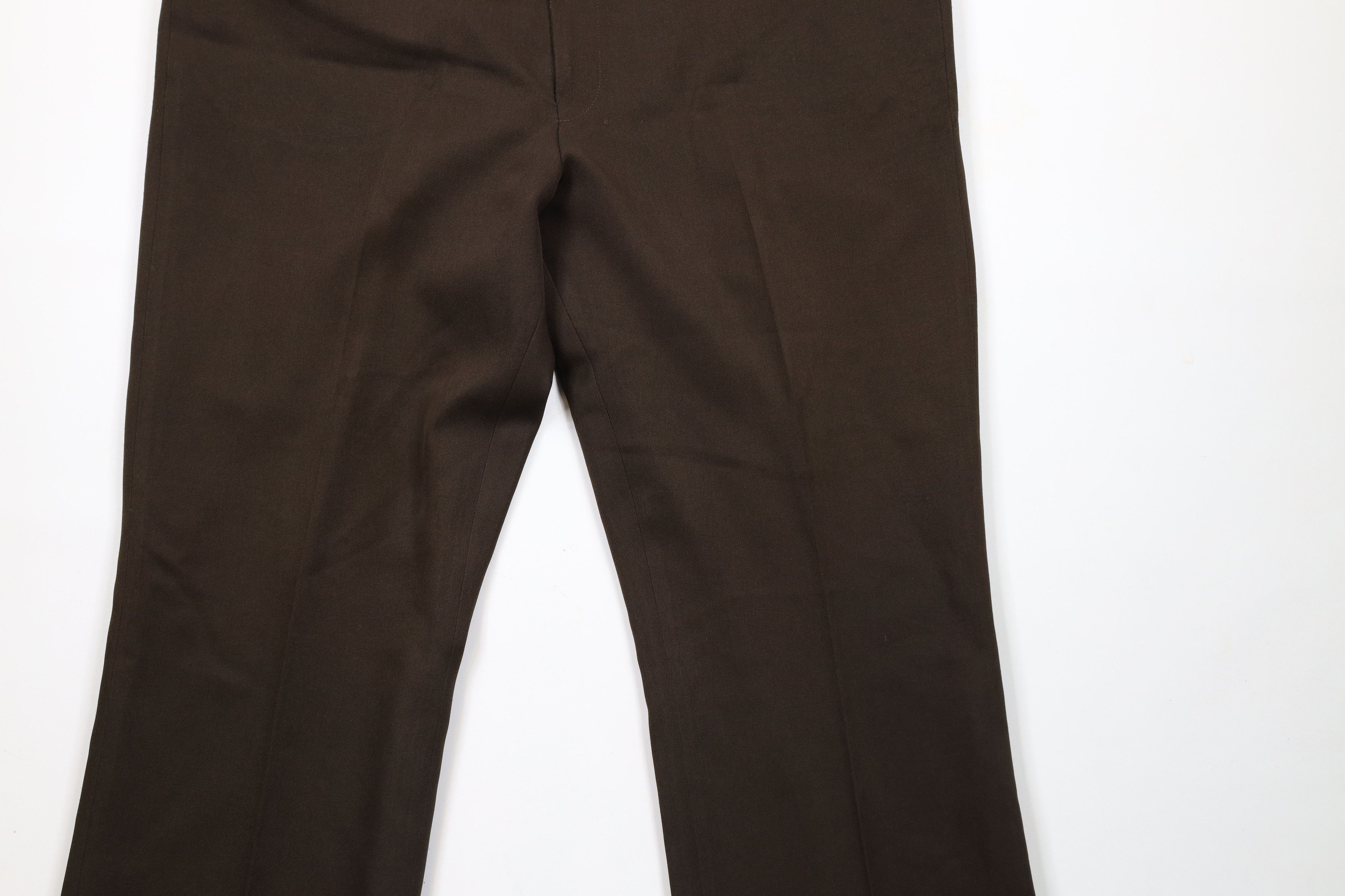 Vintage Vintage 70s Streetwear Bell Bottoms Chino Pants Brown USA Size US 42 / EU 58 - 3 Thumbnail