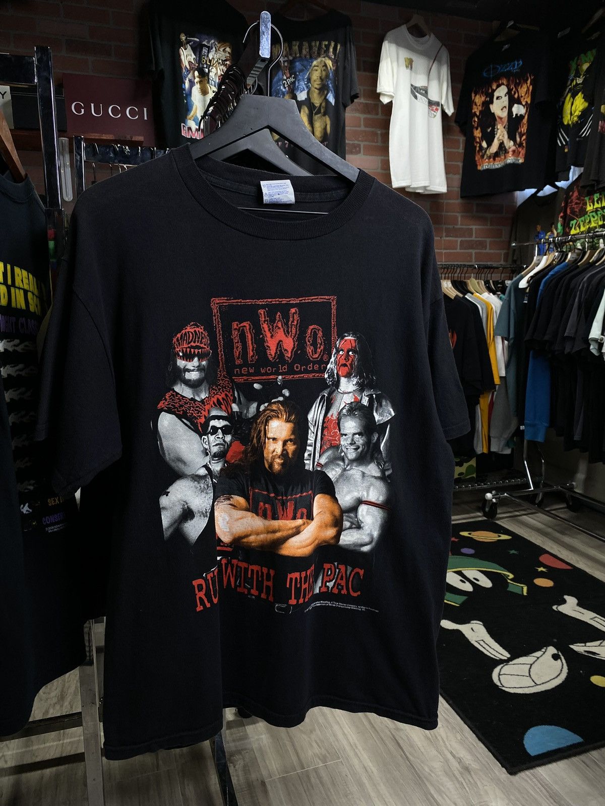 Vintage Vintage 90’s NWO Wrestling 1998 Tee Shirt XLarge Size US XL / EU 56 / 4 - 5 Thumbnail