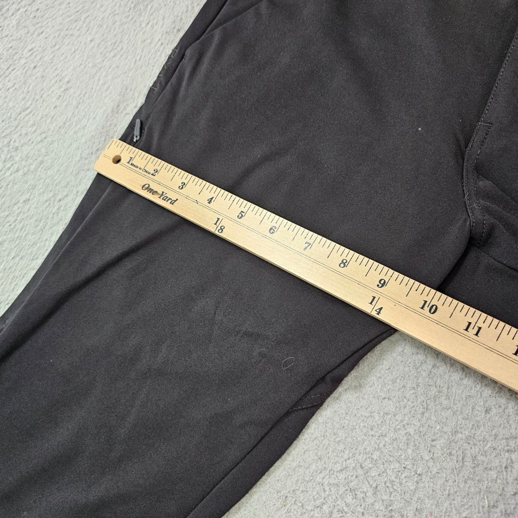Vintage BYLT Slim Fit Everyday Pant 2.0 Mens 31x28 Black Chino Stretch Waist Elastic Front Flat Pockets Size US 31 - 4 Thumbnail