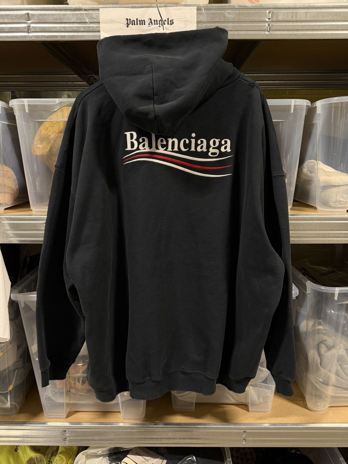 Balenciaga Balenciaga Campaign Political Embroidery Hoodie NEW 1300$ Size US XXL / EU 58 / 5 - 1 Thumbnail