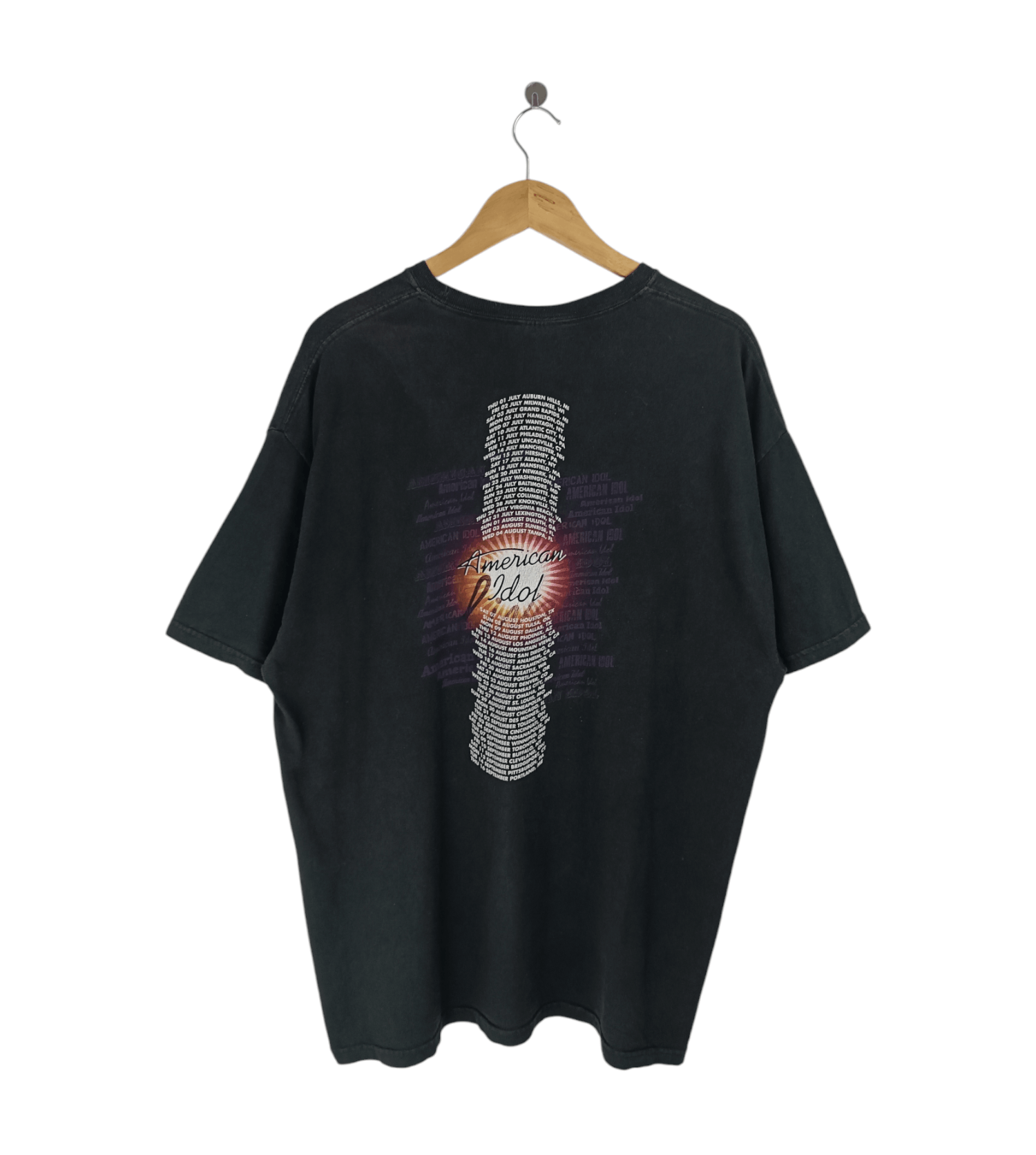 Rap Tees VINTAGE 2010 AMERICAN IDOL LIVE TOUR TS kelly clarkson aiken Size US XL / EU 56 / 4 - 2 Thumbnail