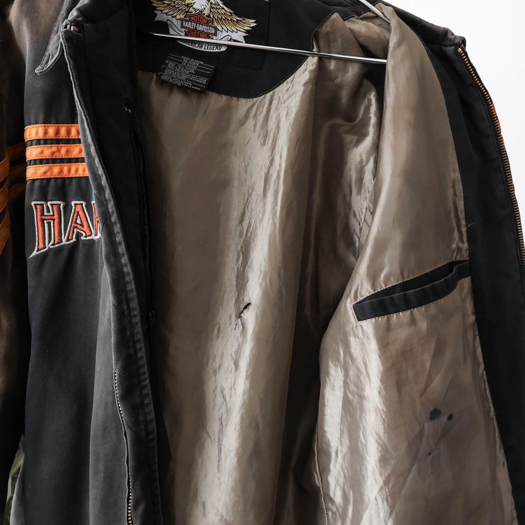 Harley Davidson Vintage Harley Davidson Logo Sun Faded Distressed Jacket Size US XL / EU 56 / 4 - 7 Thumbnail