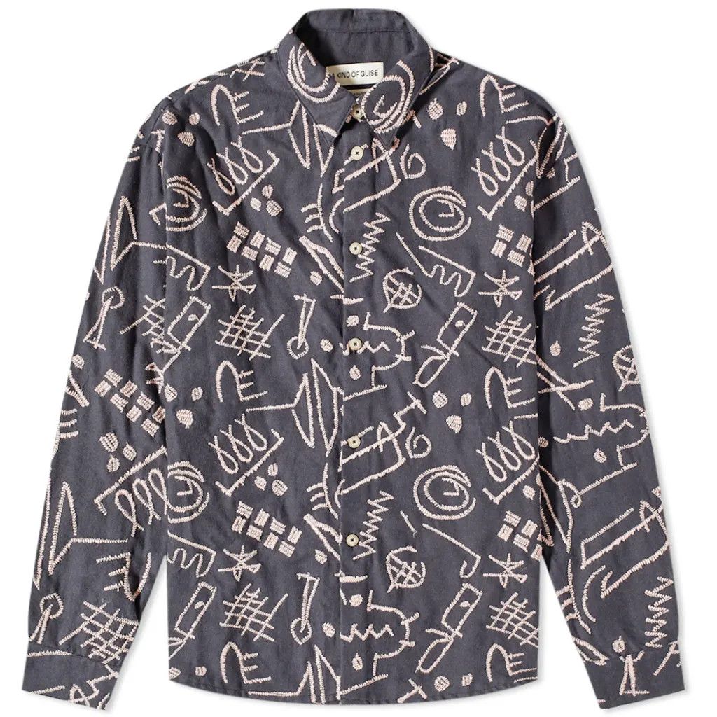 A Kind Of Guise 💚 AW22 A Kind Of Guise Derbin Shirt Notepad Embroidery NEW Size US M / EU 48-50 / 2 - 1 Thumbnail