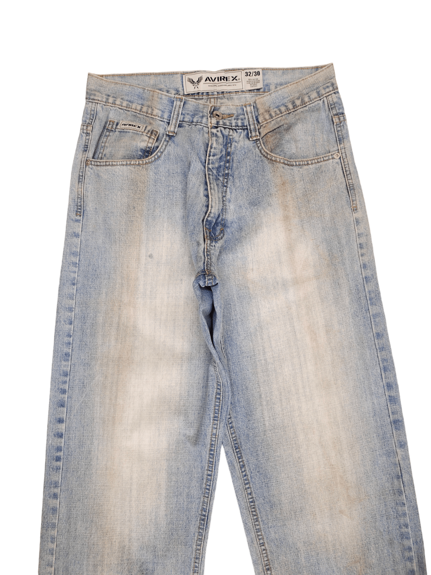 Avirex Vintage Avirex Rusty Sand Wash Wide Leg Denim Jeans Size US 32 / EU 48 - 2 Thumbnail