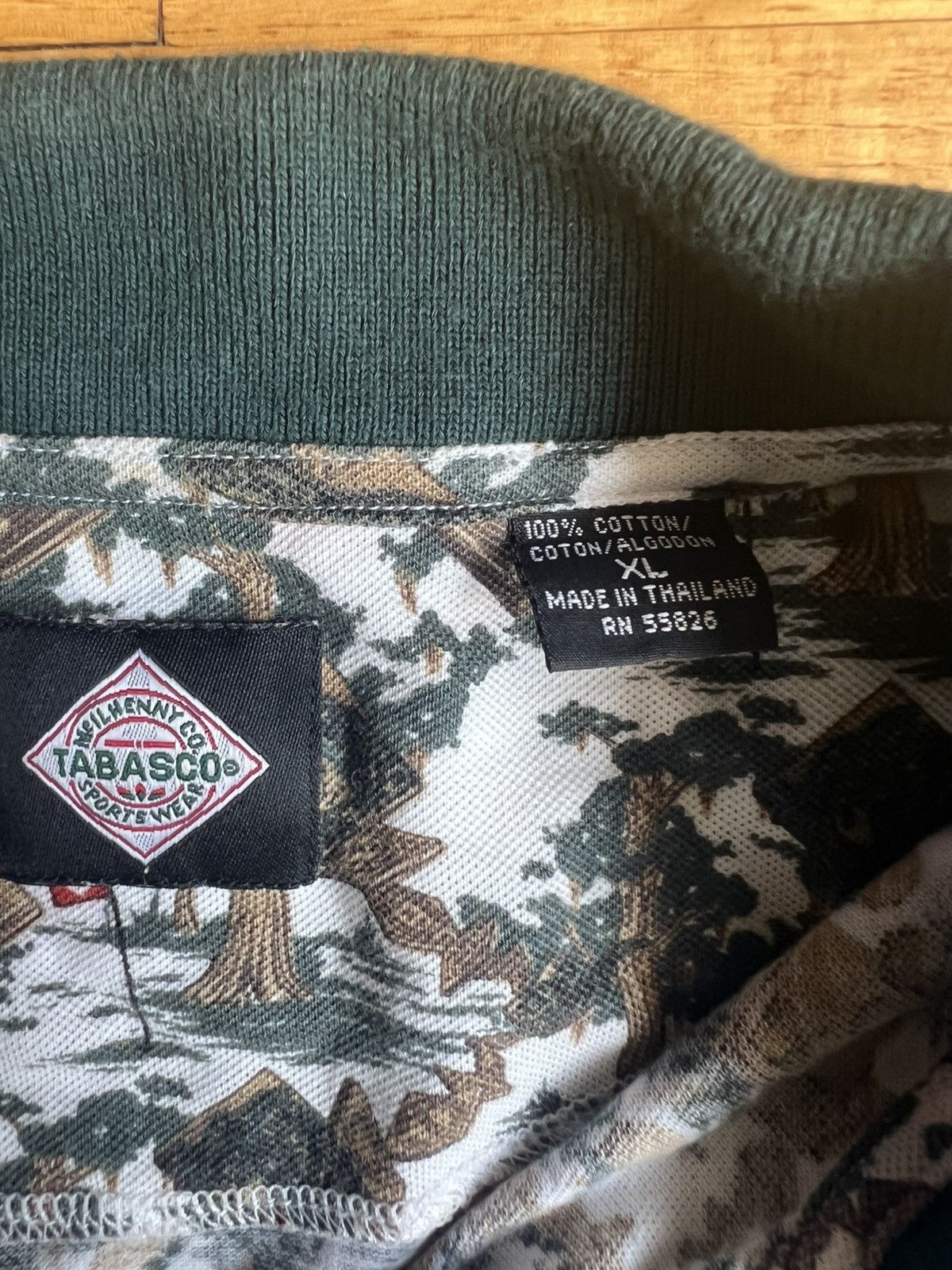 Tabasco Vintage Tabasco Brand Polo Shirt All Over Print Shirt Size US XL / EU 56 / 4 - 3 Thumbnail