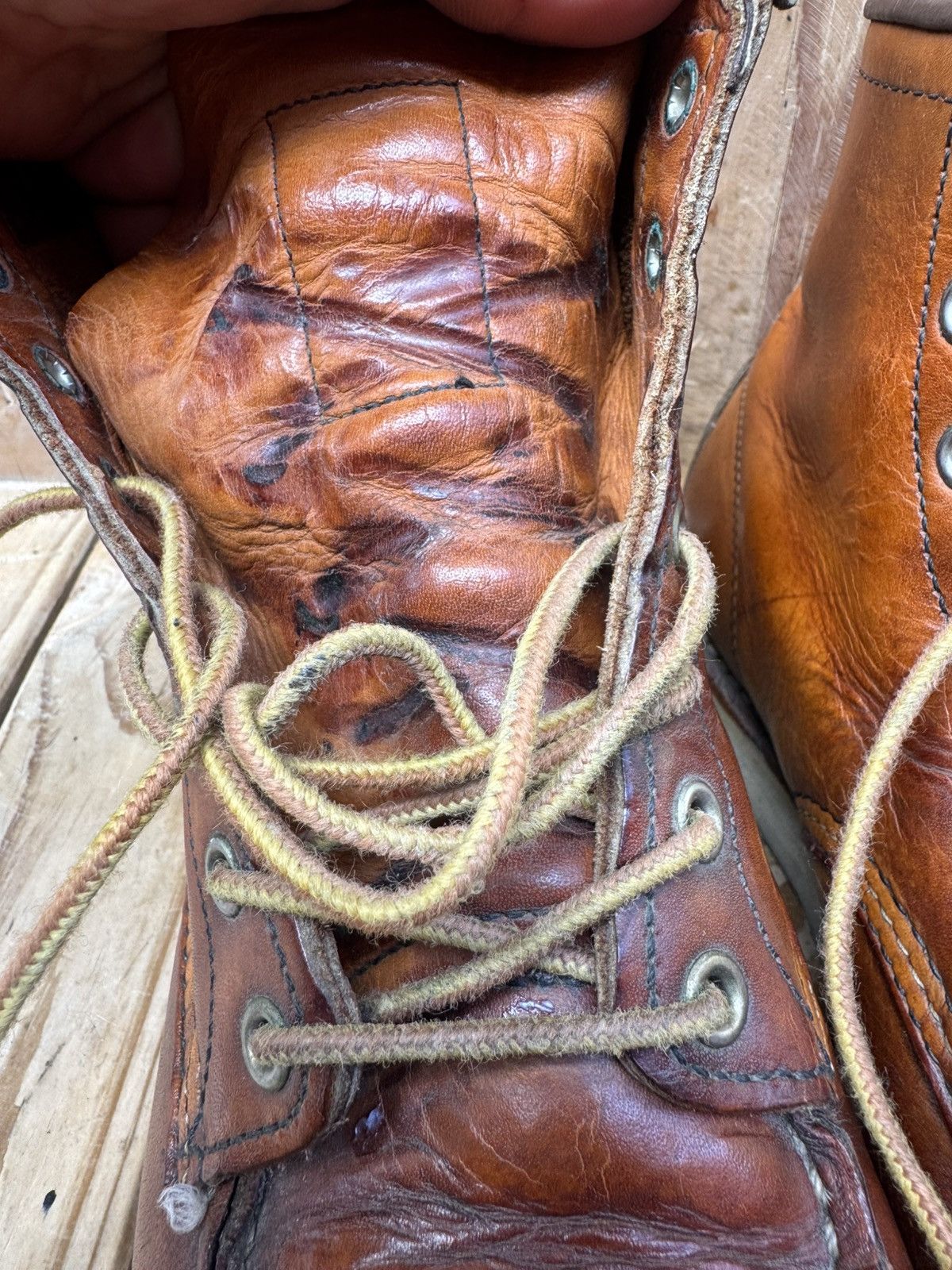 Red Wing Red wing 875 Moc Toe brown leather boots US 8.5 D UK 7.5 Size US 8.5 / EU 41-42 - 16 Thumbnail