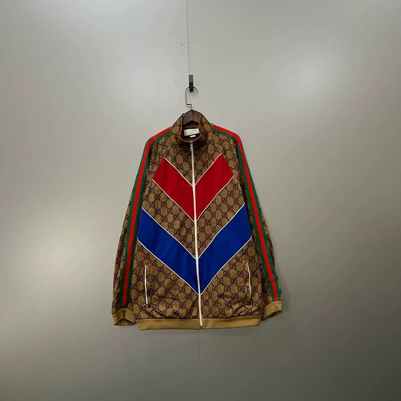 Gucci GucciBrown full-print logo zipper school jacket 2503-Nextar Size US L / EU 52-54 / 3 - 1 Thumbnail