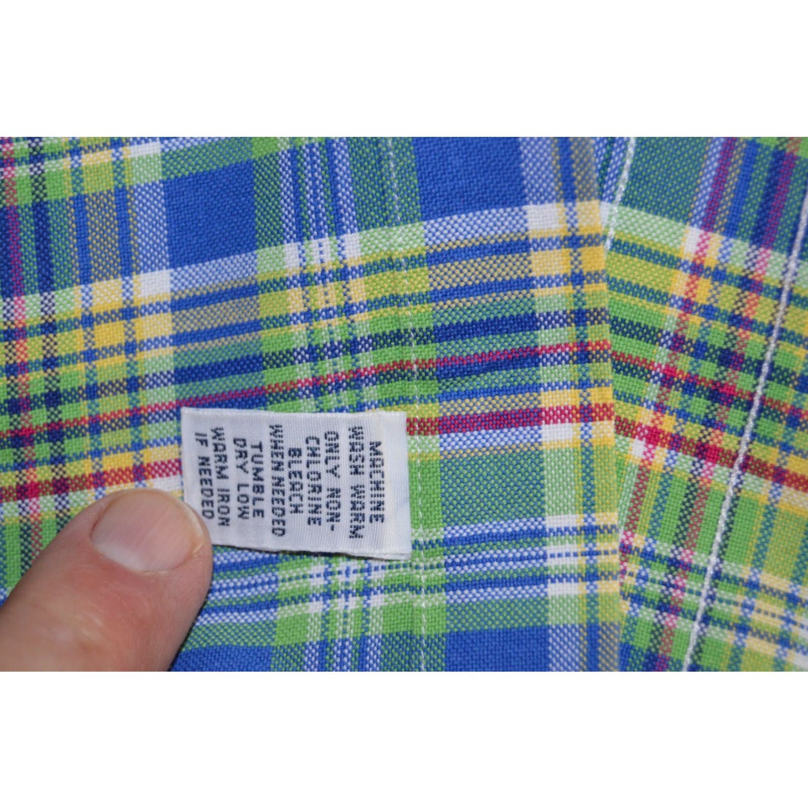 Polo Ralph Lauren POLO Ralph Lauren Shirt Mens L Classic Green Plaid Cotton Button-Up Long Sleeve Size US L / EU 52-54 / 3 - 5 Thumbnail