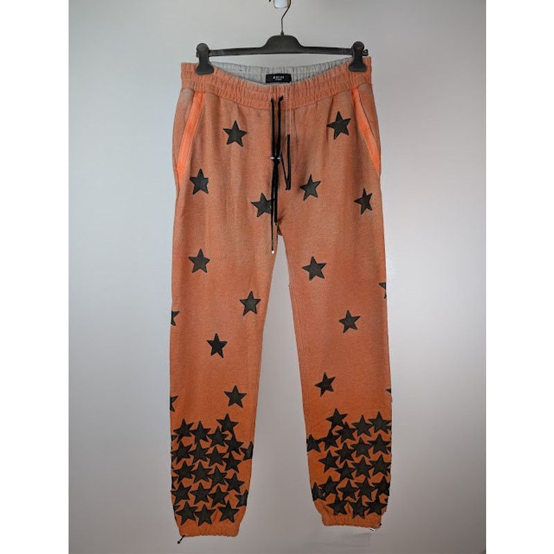 Amiri o1rshd1 Chemist Star Sweatpants in Orange / Black Size US 38 / EU 54 - 1 Thumbnail