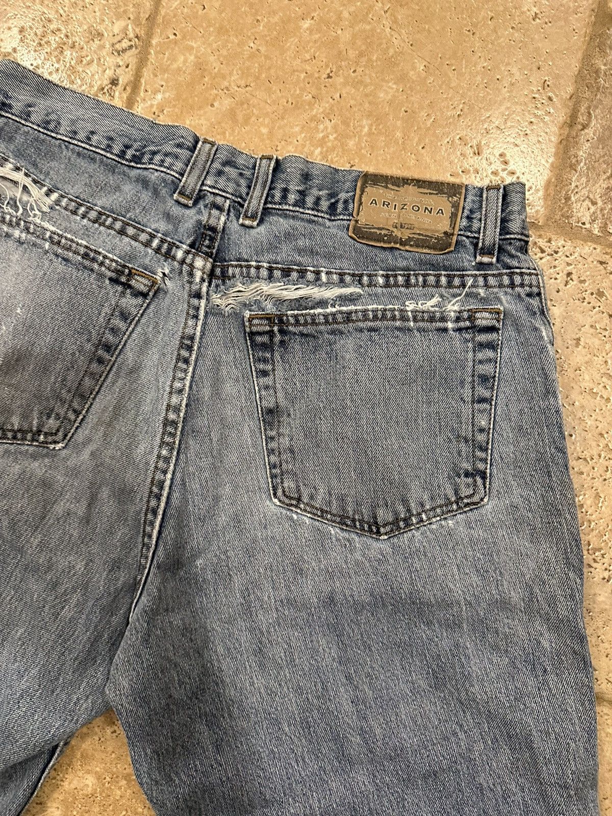Arizona Jean Co. × Vintage Vintage Arizona Jean Company Jean Denim Painter Shorts Size US 34 / EU 50 - 6 Thumbnail