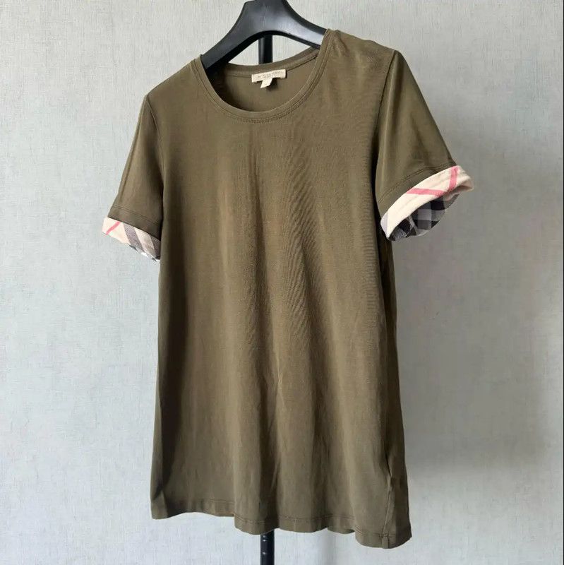 Burberry Burberry Summer Green Cotton Logo T-Shirt Size M / US 6-8 / IT 42-44 - 1 Thumbnail