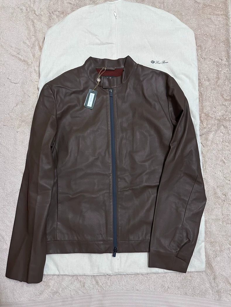 Loro Piana brown leather jacket with tags - dmc Size US M / EU 48-50 / 2 - 1 Thumbnail