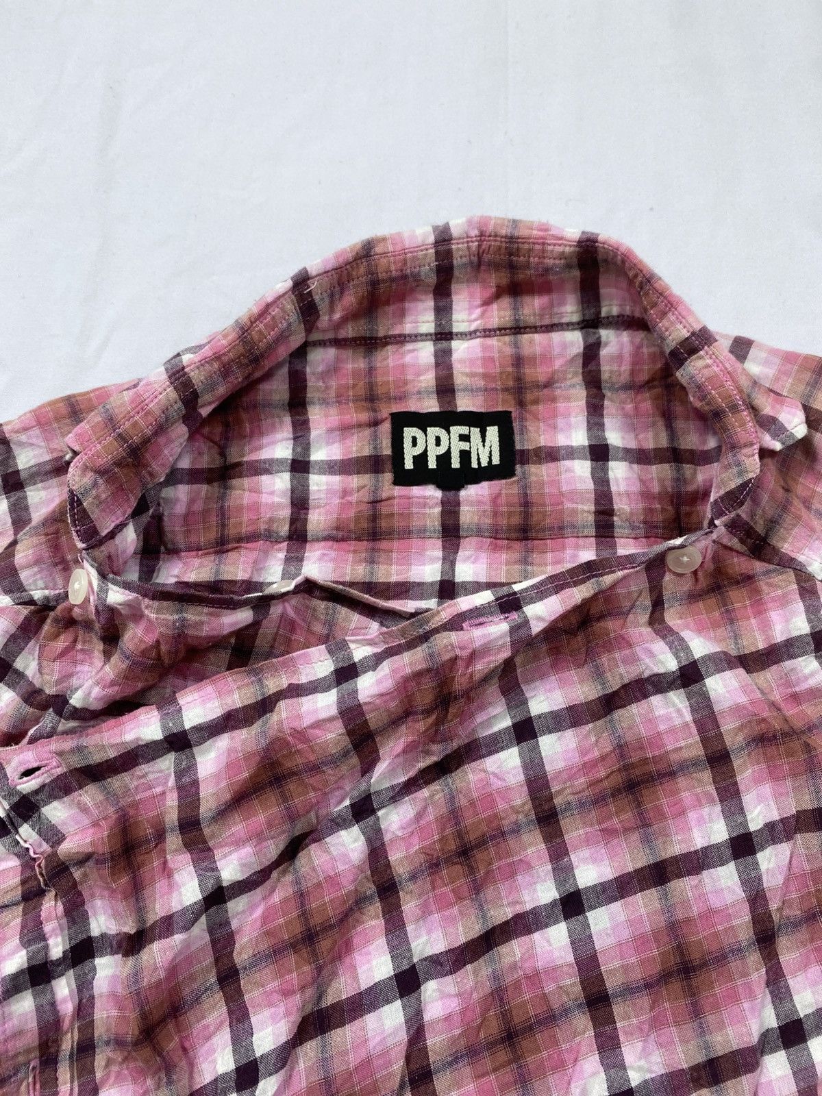 PPFM 2000s PPFM Asymmetrical Flannel Size US M / EU 48-50 / 2 - 4 Thumbnail