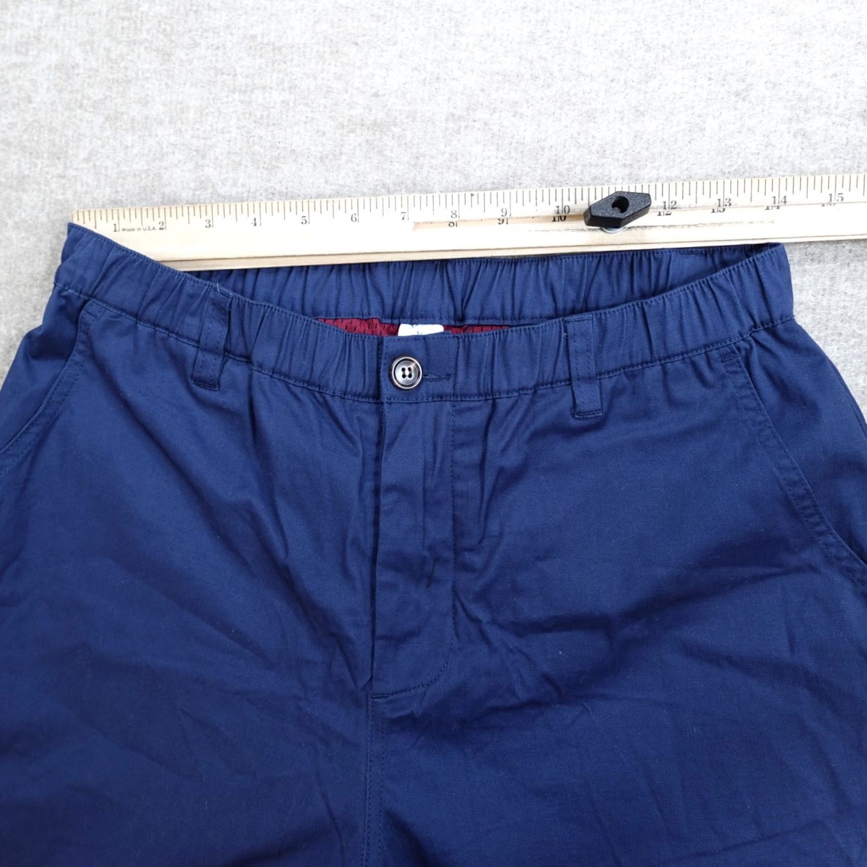 Commando Woof Clothing Mens Pants Medium Blue Lined Chino Stretch Waist Cotton Blend Straight Inseam 29 in Pockets Button Front Vac wood? Size US 31 - 4 Thumbnail