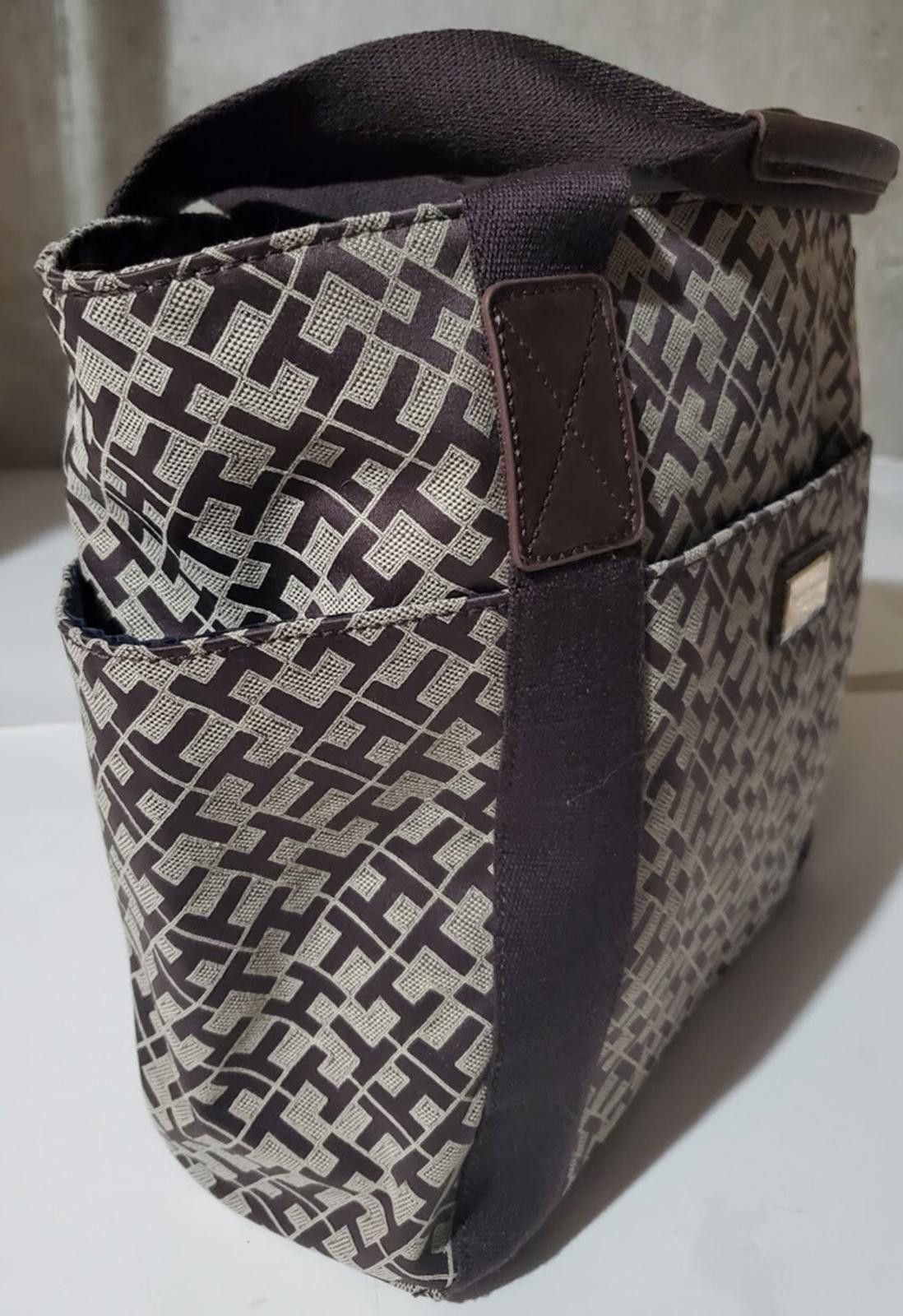 Tommy Hilfiger Tommy Hilfiger Shopper Handbag Brown Signature NWOT Size ONE SIZE - 2 Thumbnail
