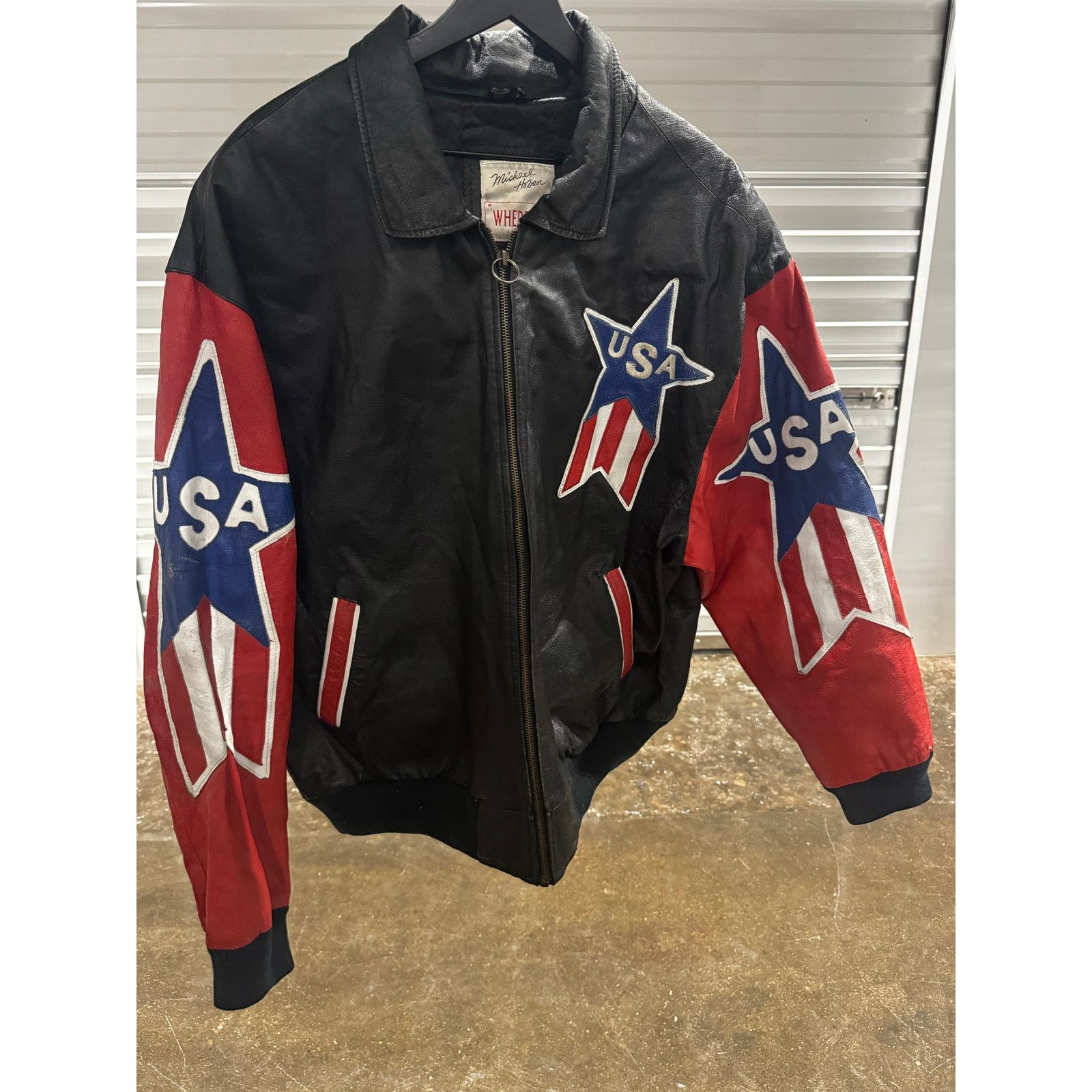 Michael Hoban Leather USA Jacket Size US XXL / EU 58 / 5 - 8 Thumbnail