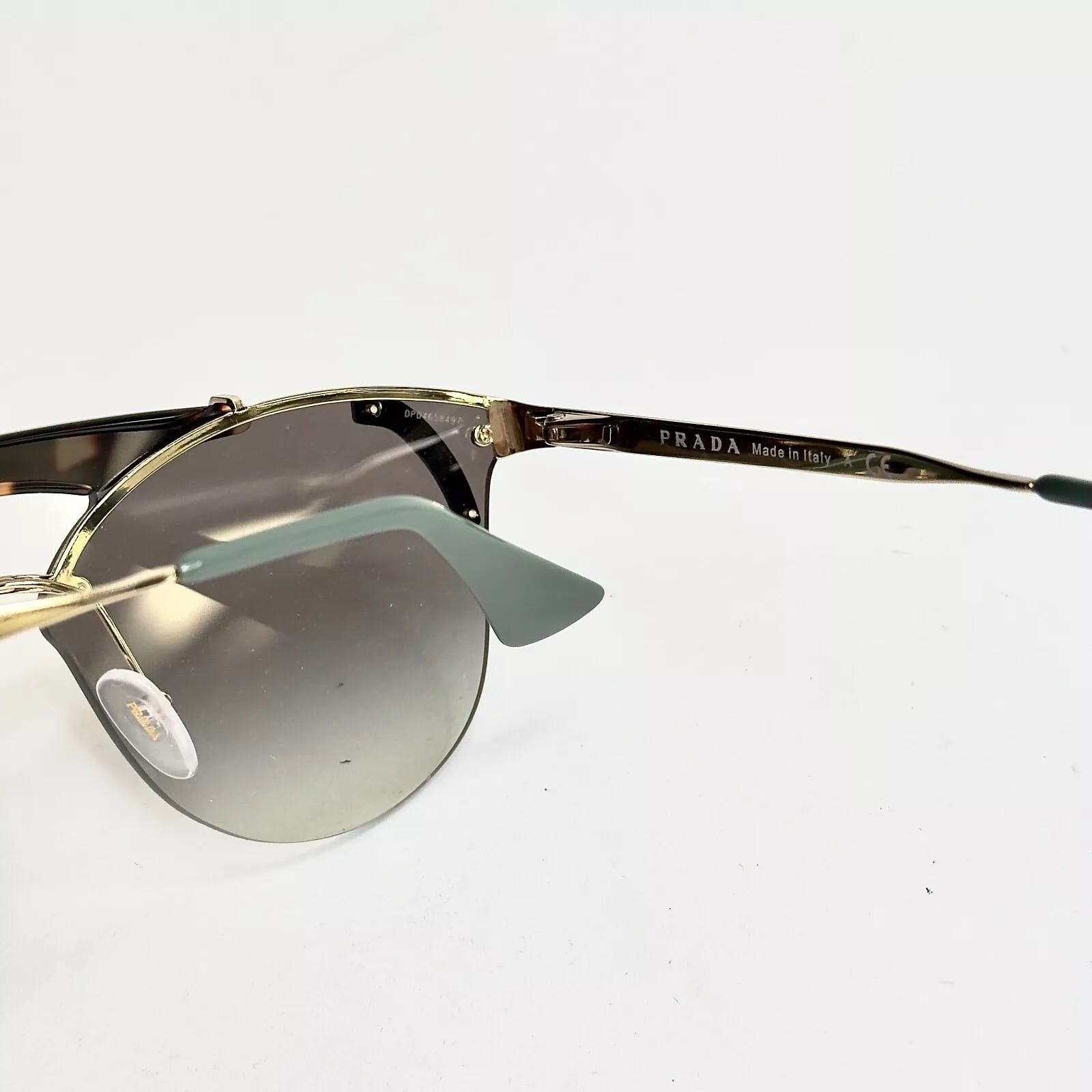 Prada PRADA ORNATE 53U Gold Green Grey Bar Fashion PR53US 53US Size ONE SIZE - 3 Thumbnail