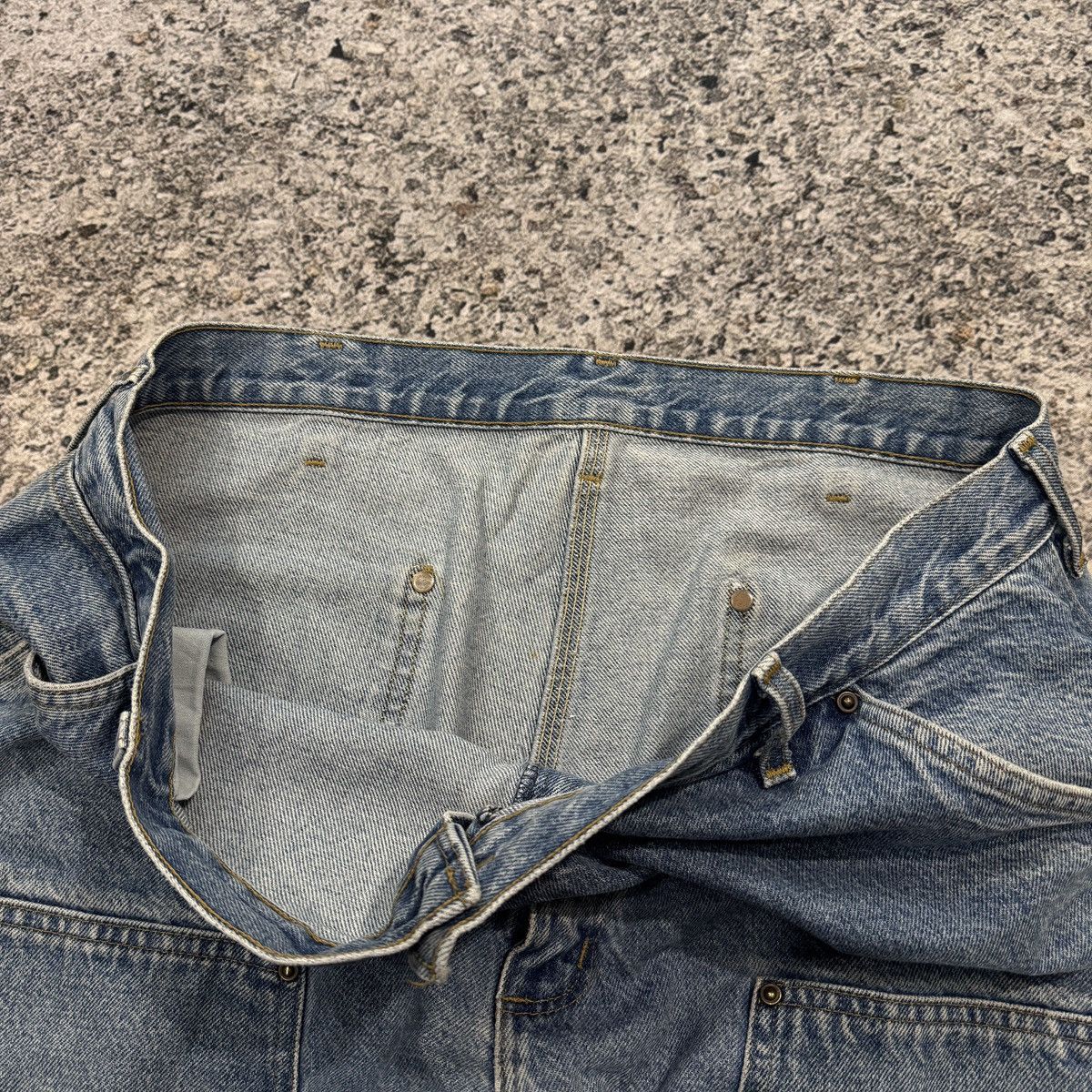 Carhartt Vintage Carhartt Denim Double Knee Thrashed Faded ERD Grunge Size US 41 - 4 Thumbnail