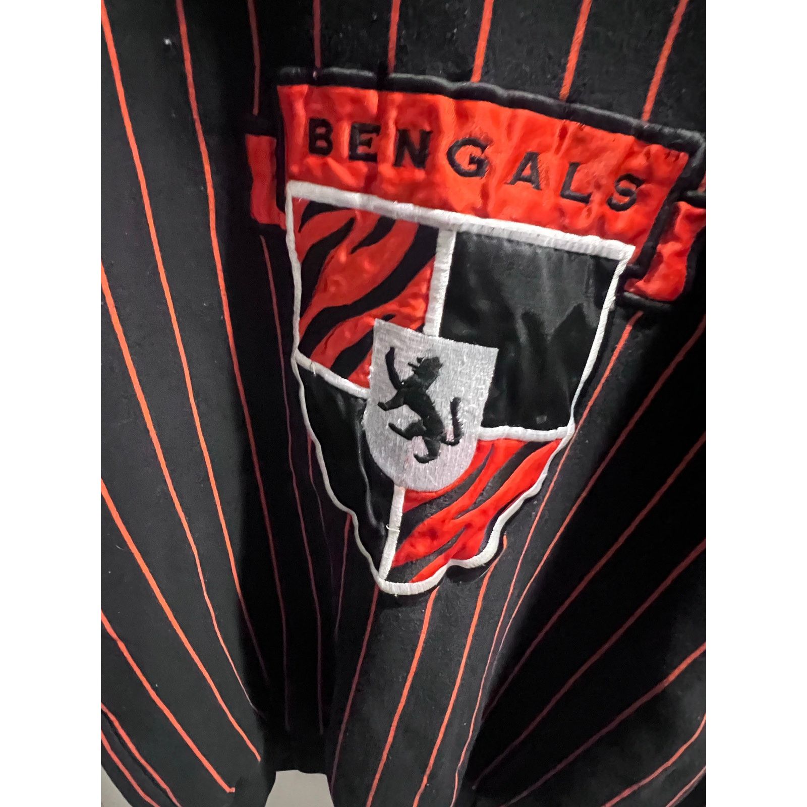 The Game Vintage 90s Cincinnati Bengals Pinstripe Crewneck Sweatshirt Size US XL / EU 56 / 4 - 8 Thumbnail
