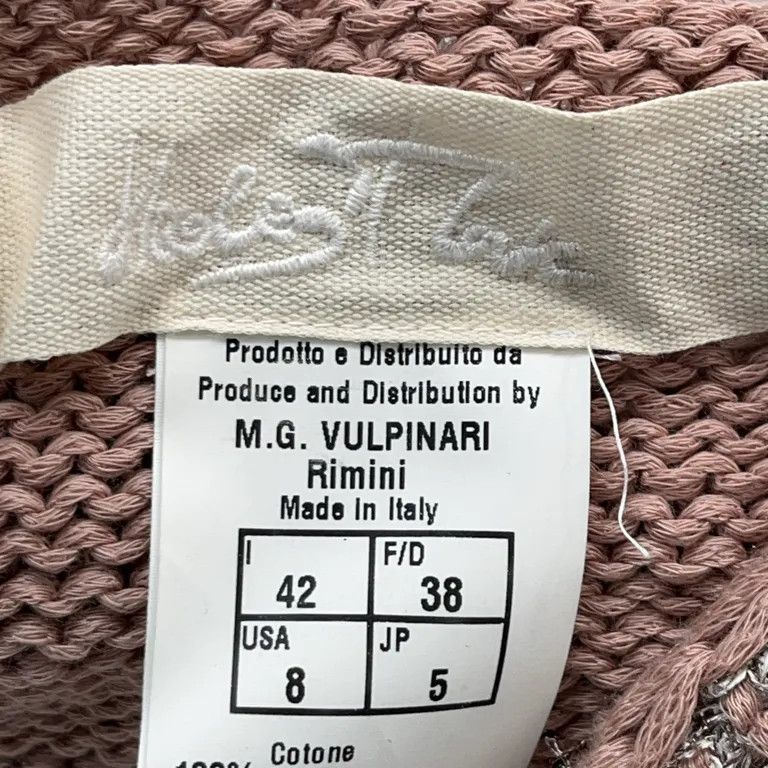 Nicolas & Mark Vulpinari Cotton Knit Cardigan Size 42 Made in Italy Size M / US 6-8 / IT 42-44 - 3 Thumbnail