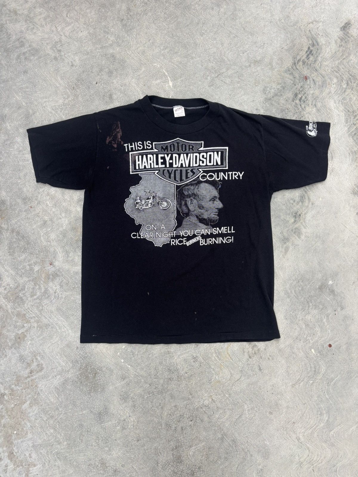 Harley Davidson Vintage 80s Harley Davidson T Shirt Size US L / EU 52-54 / 3 - 1 Thumbnail