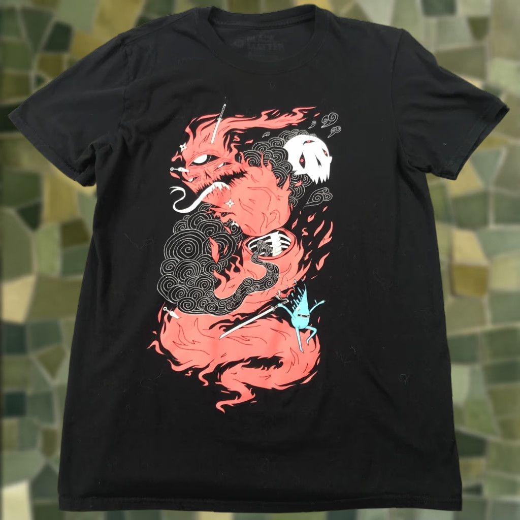 Hot Topic VINTAGE Black Matter Shirt Womens Medium Black Death Of The Fire Demon Graphic Crew Neck Short Sleeve T-Shirt 2000s Womens Size M / US 6-8 / IT 42-44 - 1 Thumbnail