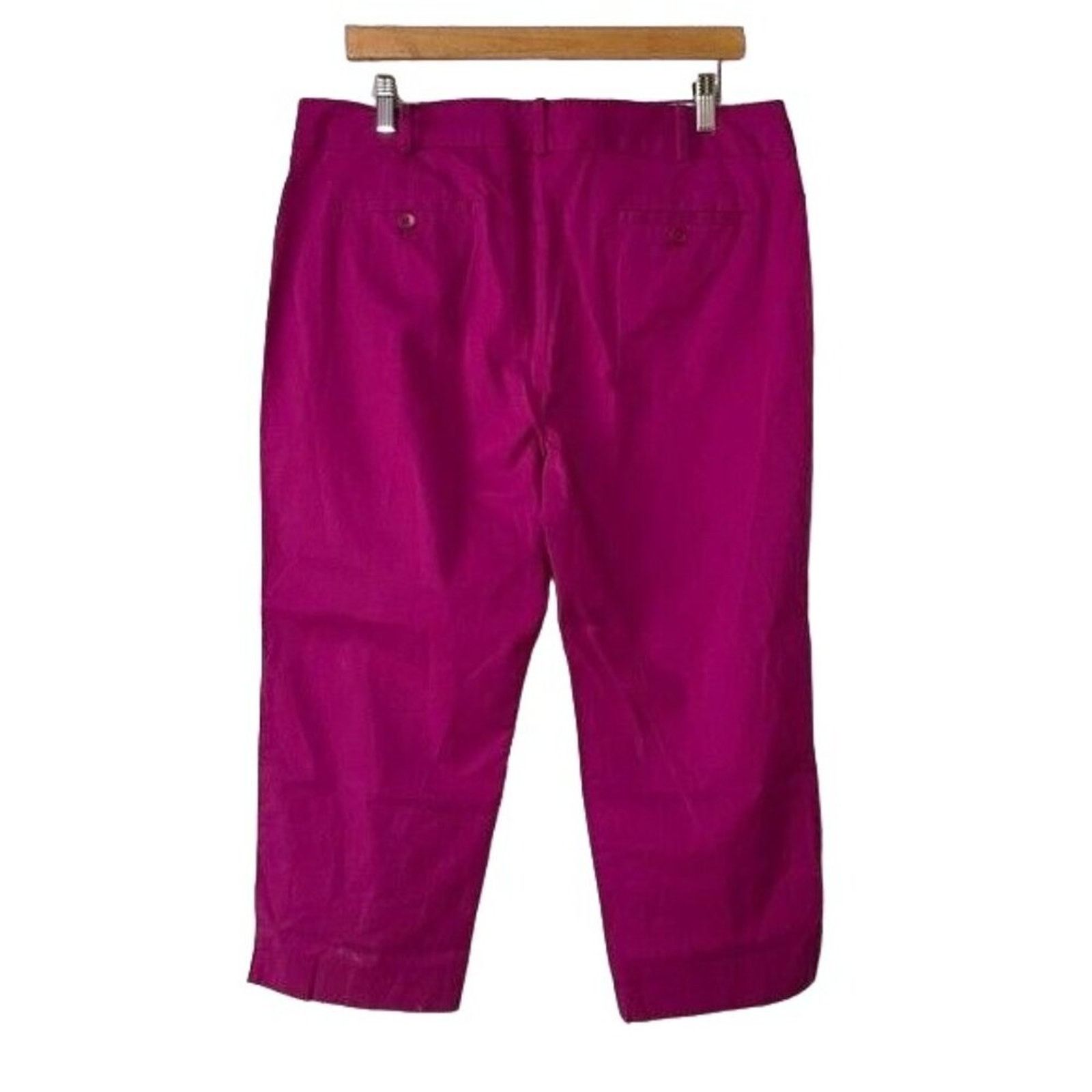 Other Talbots Signature Cropped Pants | Pink | Size 14 Petite Size 36" / US 14 / IT 50 - 4 Thumbnail