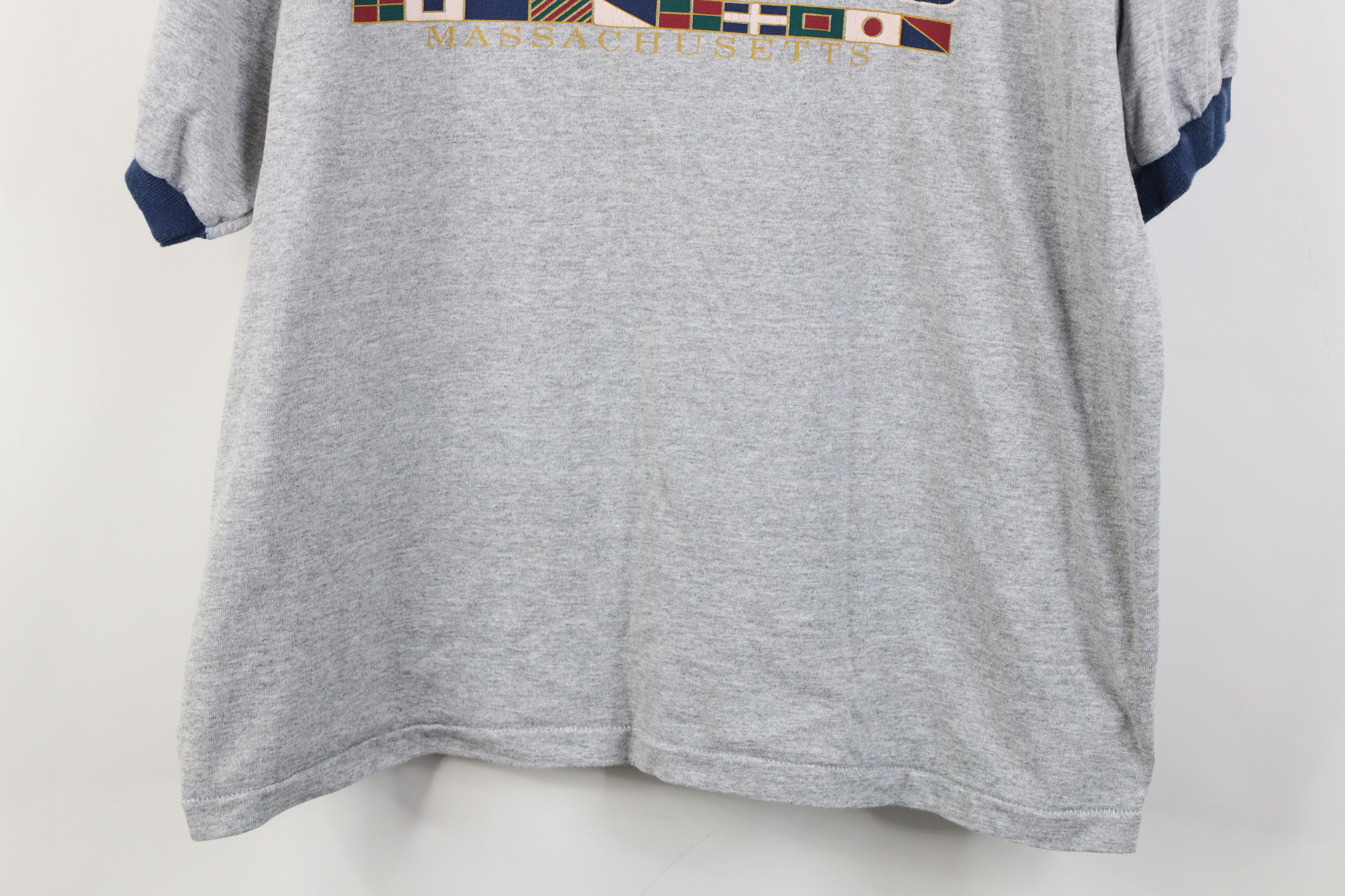 Vintage Vintage 90s Streetwear Cape Cod Massachusetts Ringer T-Shirt Size US L / EU 52-54 / 3 - 3 Thumbnail