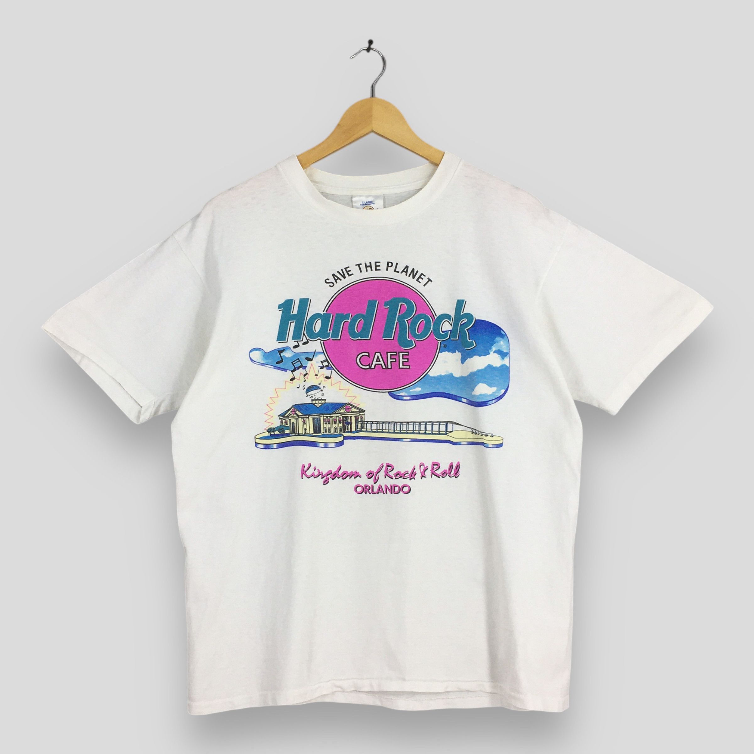 Hard Rock Cafe Vintage 90s Hard Rock Orlando Shirt XLarge Size US XL / EU 56 / 4 - 1 Thumbnail