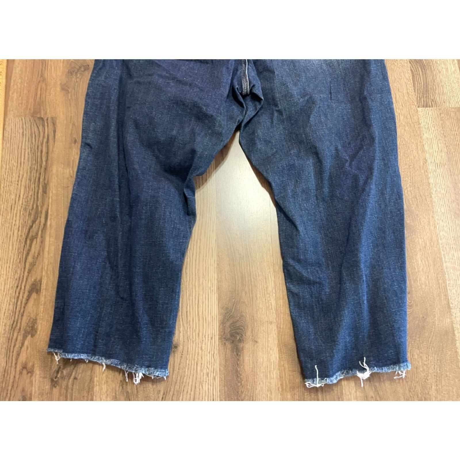 Vintage Judy Blue Jeans Womens Plus 20W Blue Denim Raw Hem Distressed Straight Leg Jeans Size 42" / US 20 - 4 Thumbnail