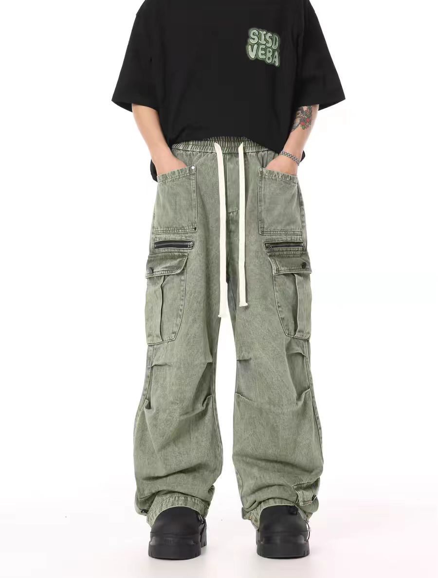 Japanese Brand × Vintage Vintage Washed Large Pocket Workwear Casual Pants Size US 30 / EU 46 - 4 Thumbnail