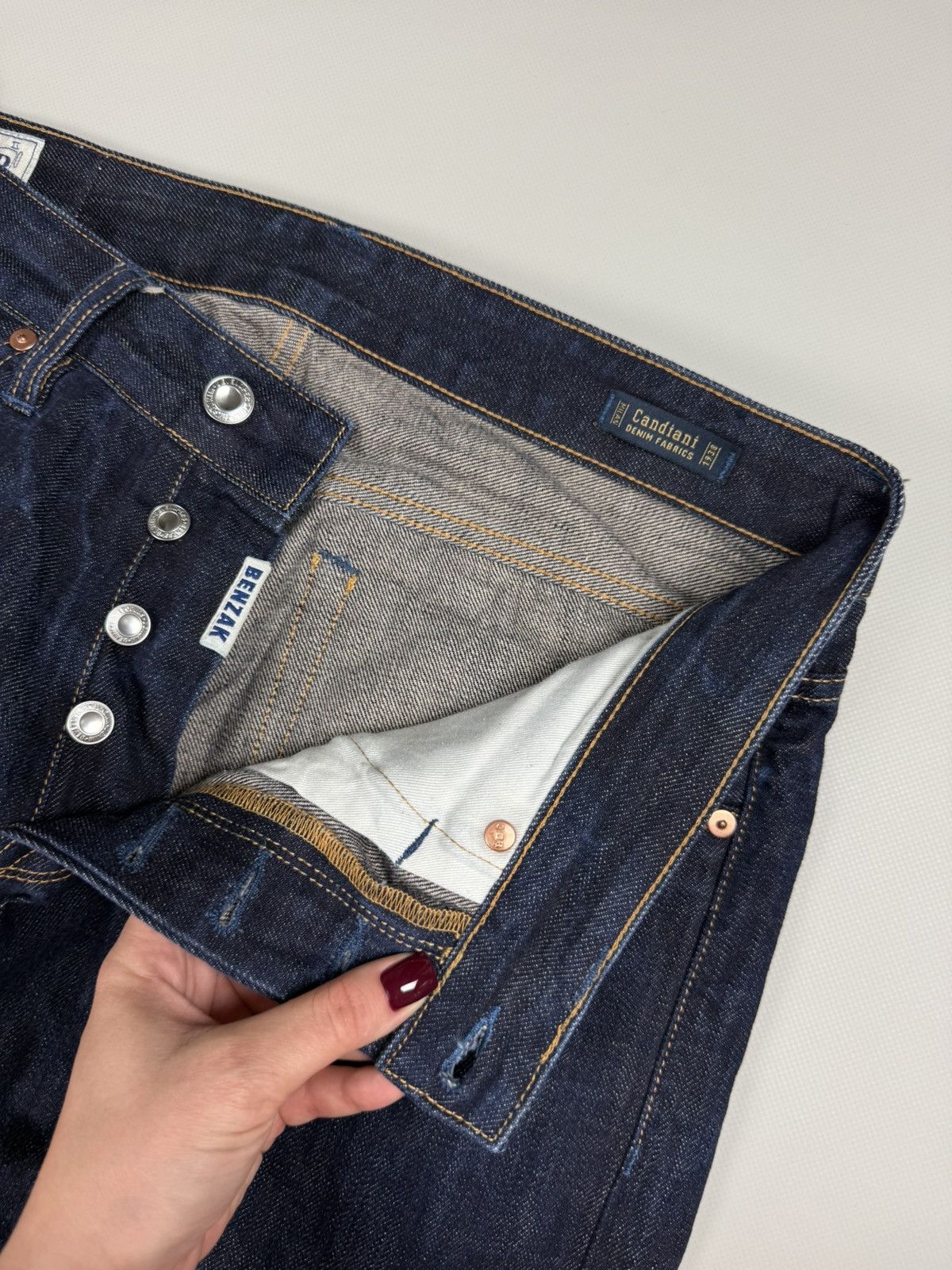 Benzak Denim Developers BDD Benzak B-01 Slim 13 Oz Selvedge Denim Men’s Jeans Size US 32 / EU 48 - 12 Thumbnail