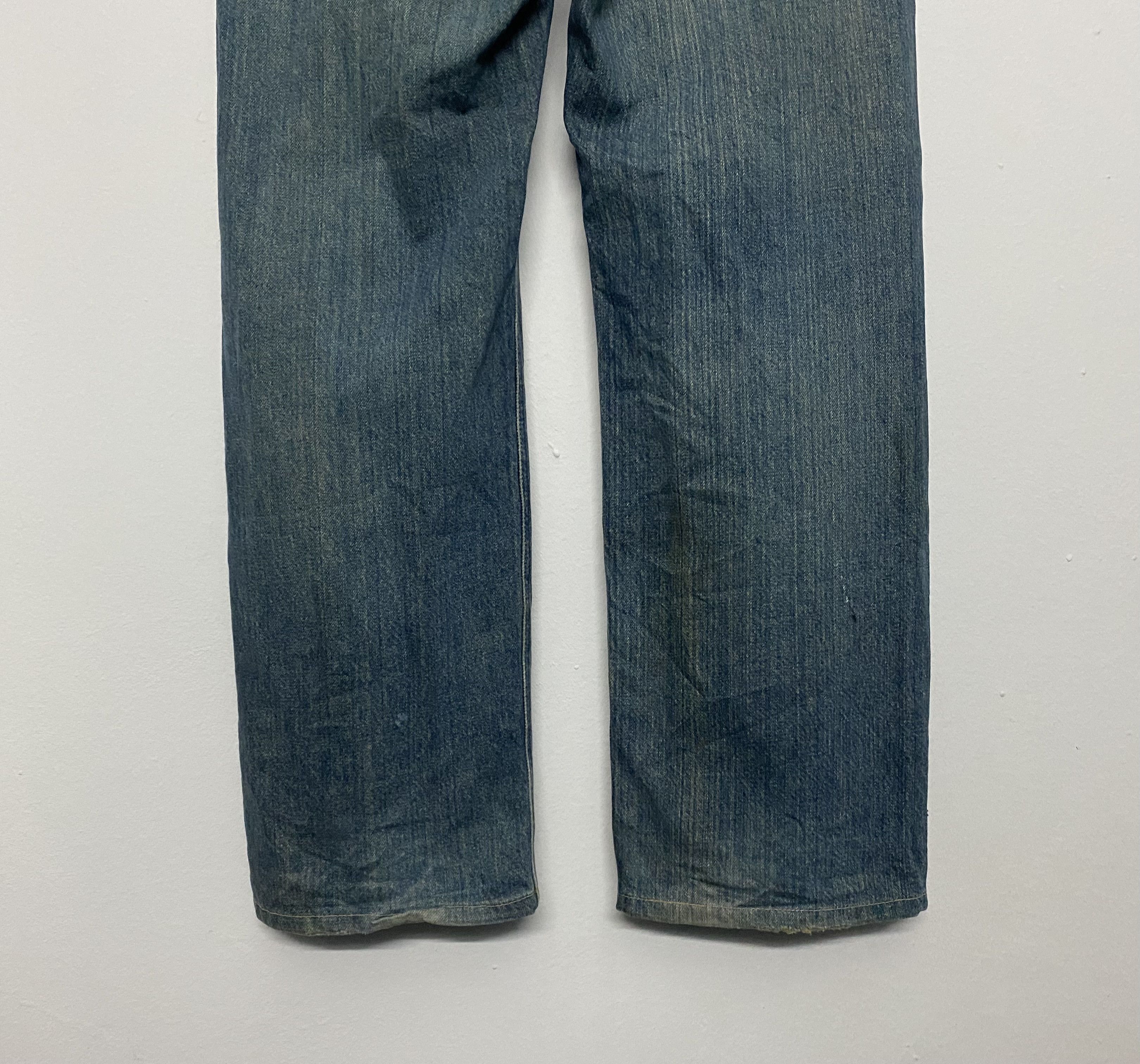 Lee Retro 90s Lee Dark Wash Faded Denim Workwear Jeans 34 Size US 34 / EU 50 - 6 Thumbnail
