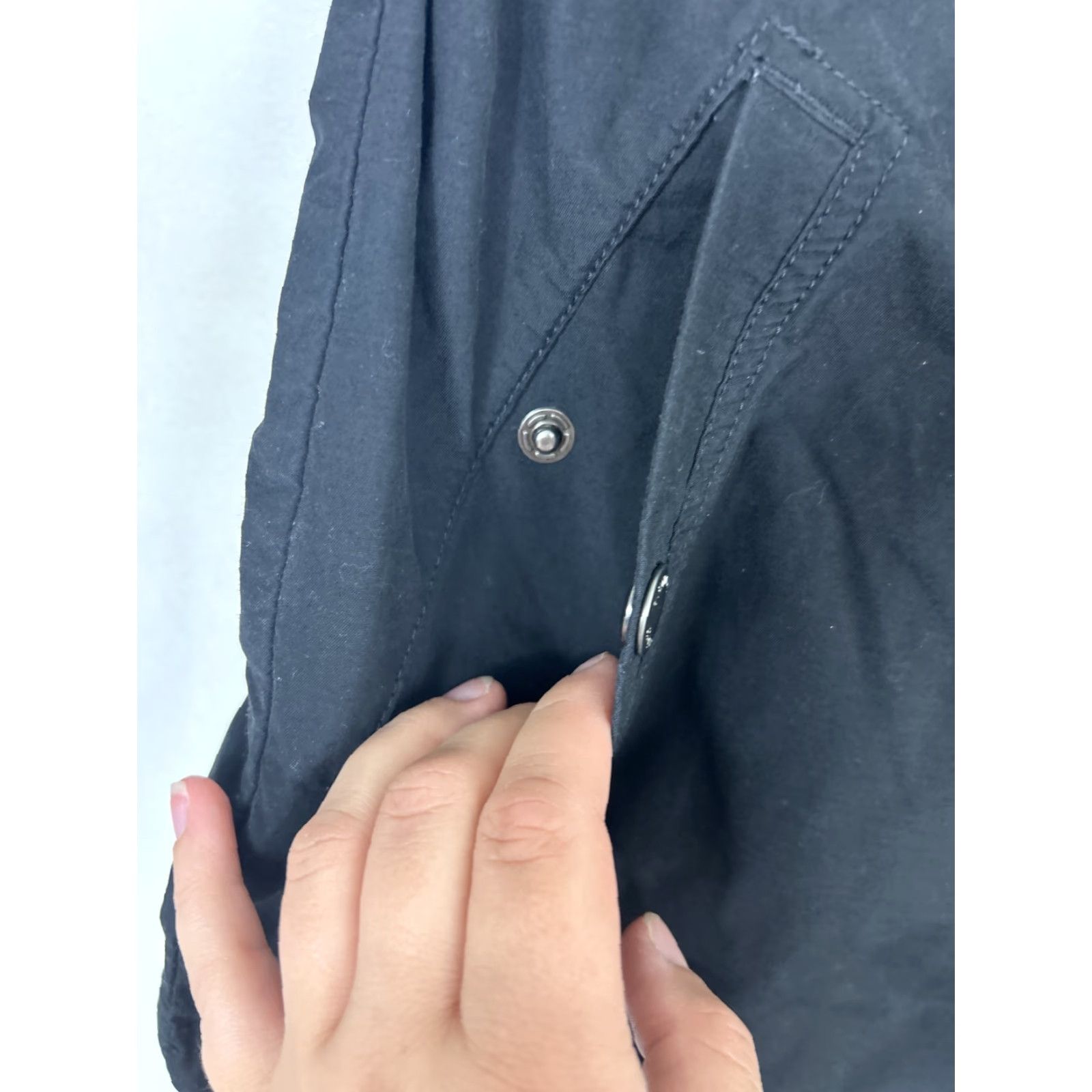 Vintage Columbia Jacket Womens Small Black Full Zip Multi-Pocket Cotton Blend Softshell All Seasons Size S / US 4 / IT 40 - 6 Thumbnail
