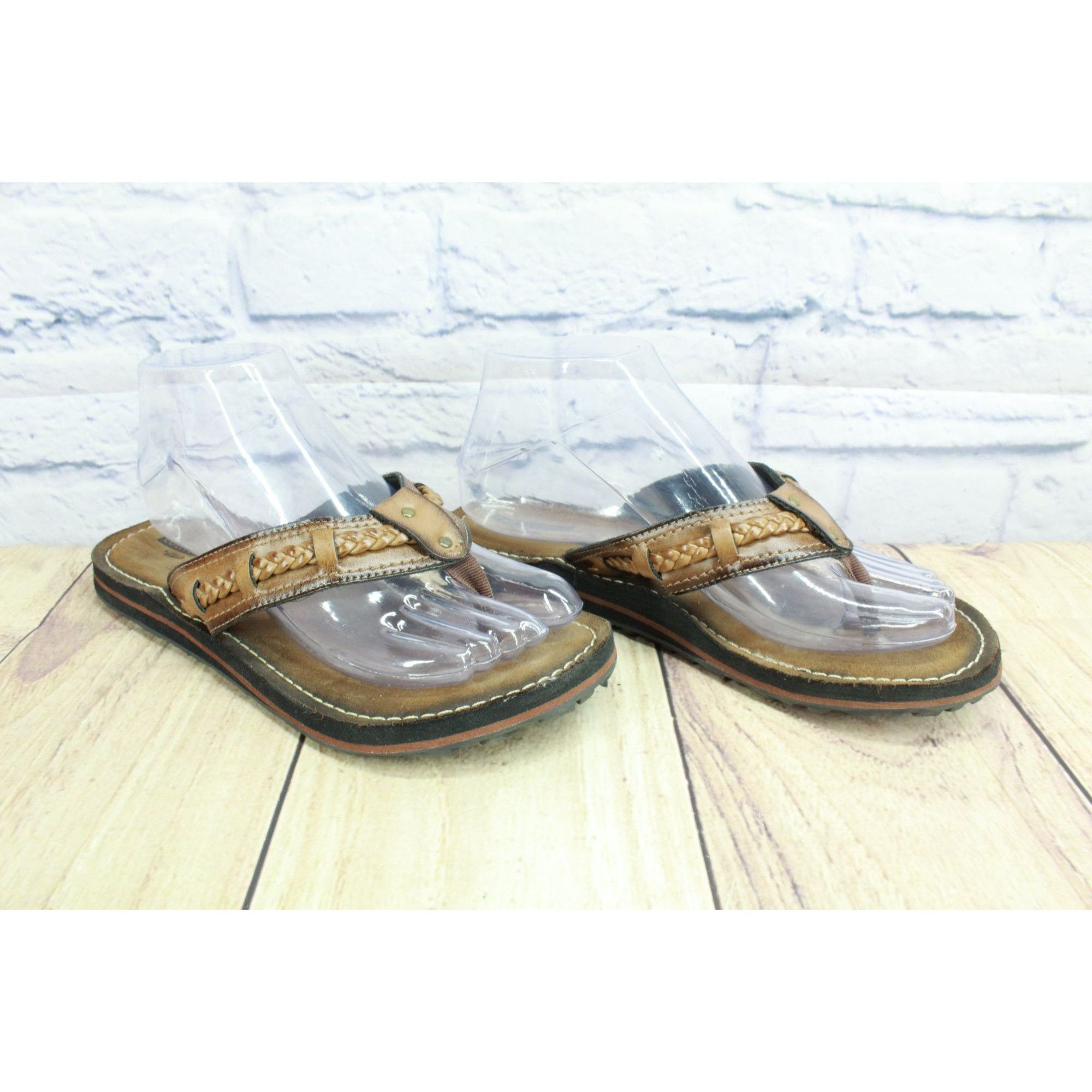 Clarks × Leather Clarks Fenner Nerice Women's Leather Braided Sandals Size US 7 / IT 37 - 3 Thumbnail