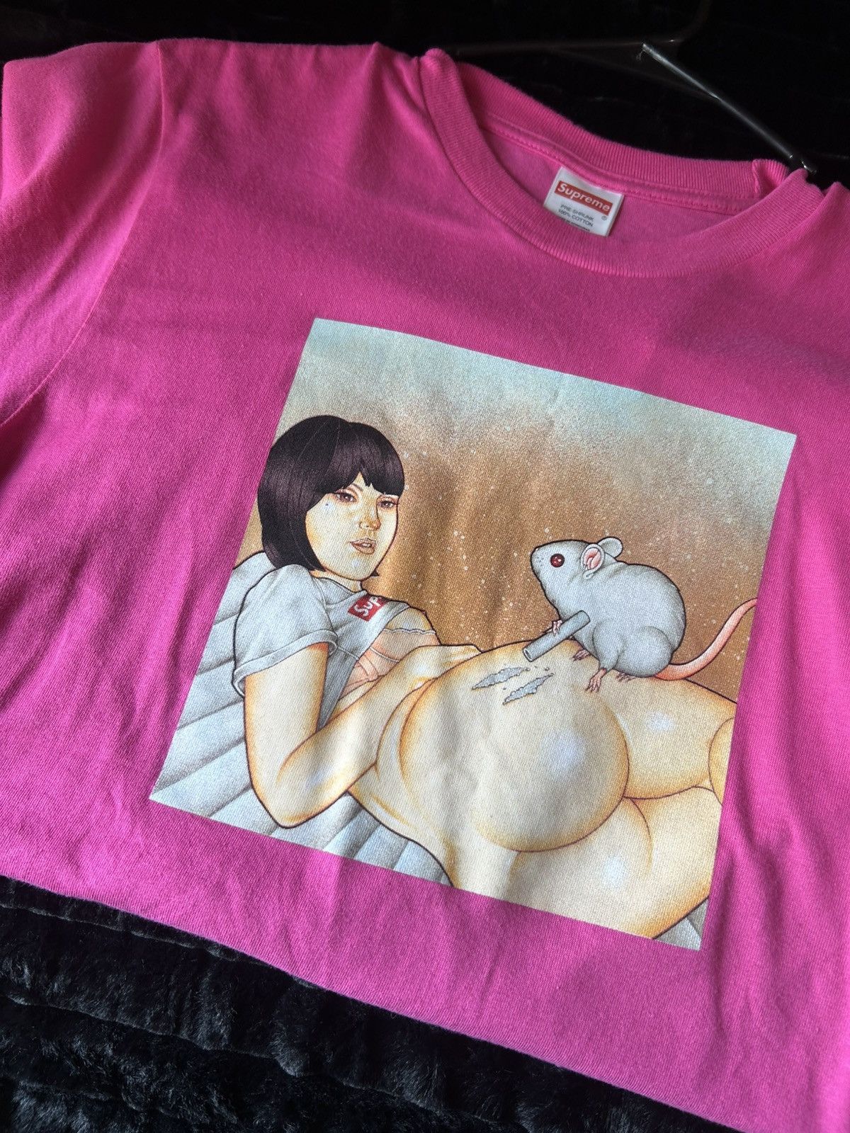 Supreme Mouse Tee Pink