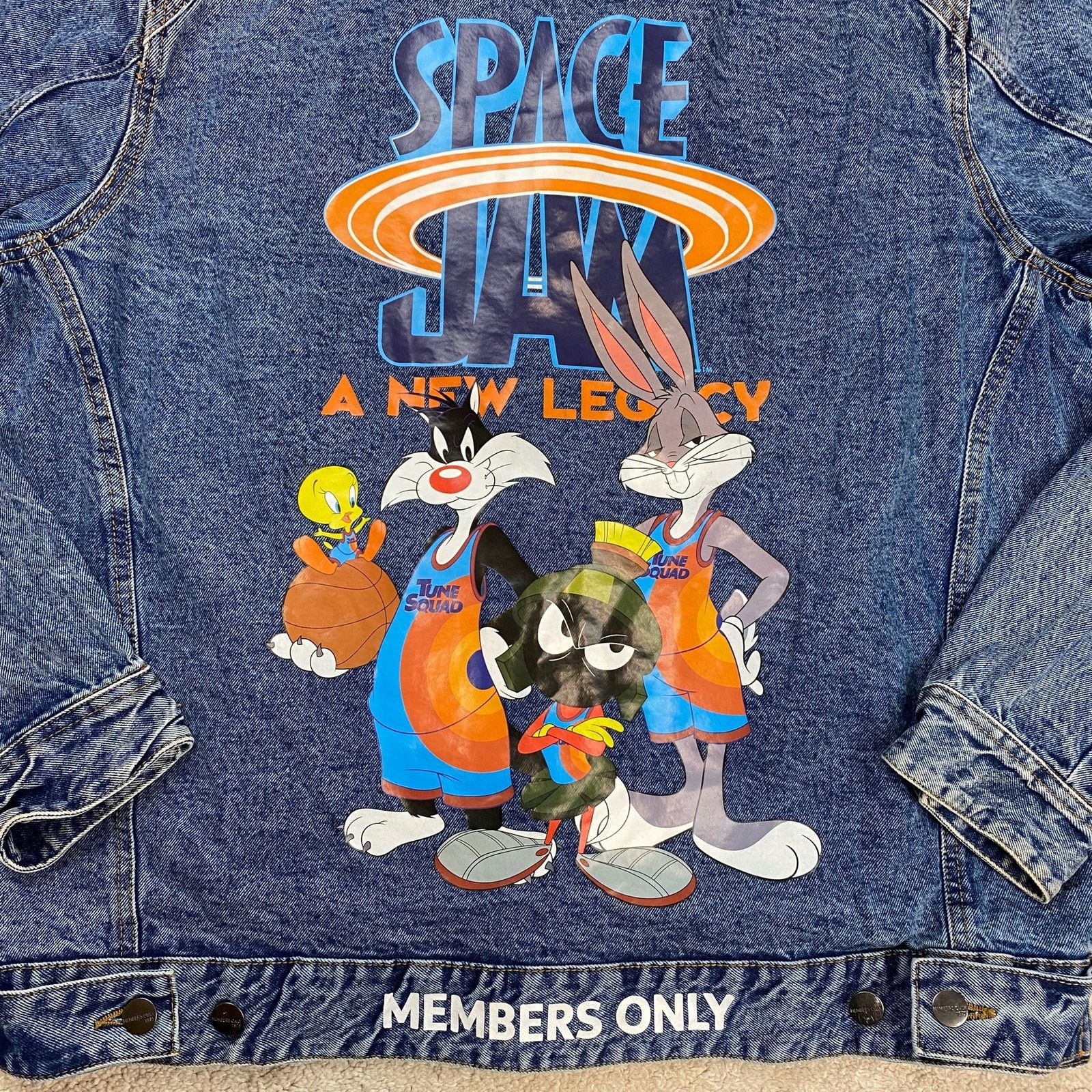 Members Only Members Only Space Jam A New Legacy Denim Jacket Size XL Size US XL / EU 56 / 4 - 4 Thumbnail