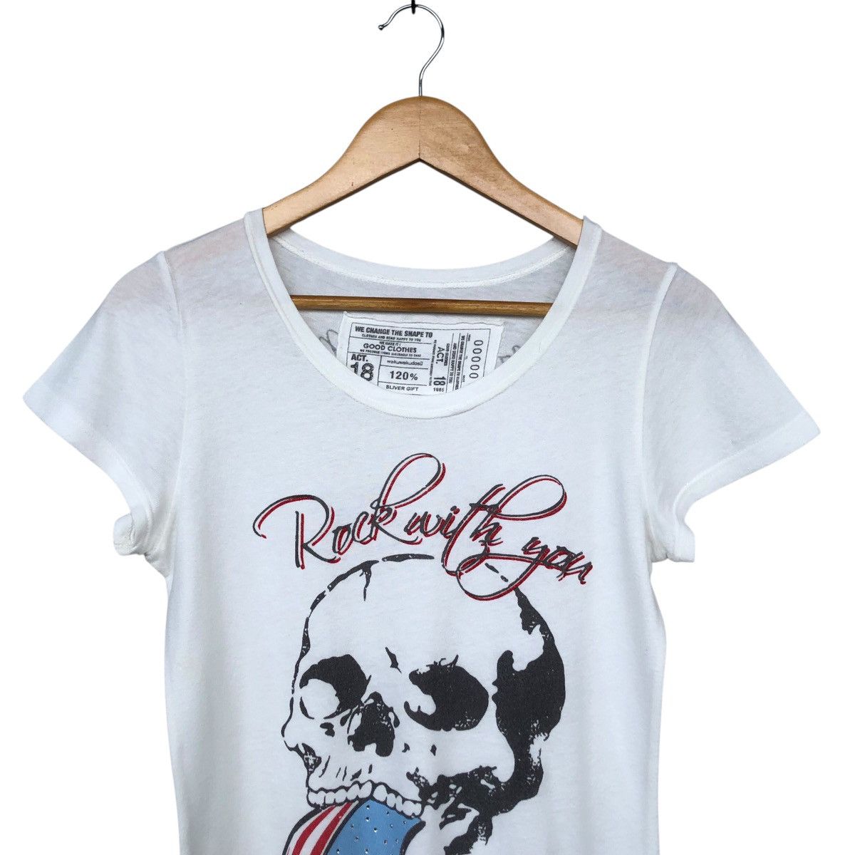 If Six Was Nine × Japanese Brand × Le Grande Bleu (L.G.B.) ACT 18 rhine stone punk if six was nine style tshirt Size S / US 4 / IT 40 - 3 Thumbnail