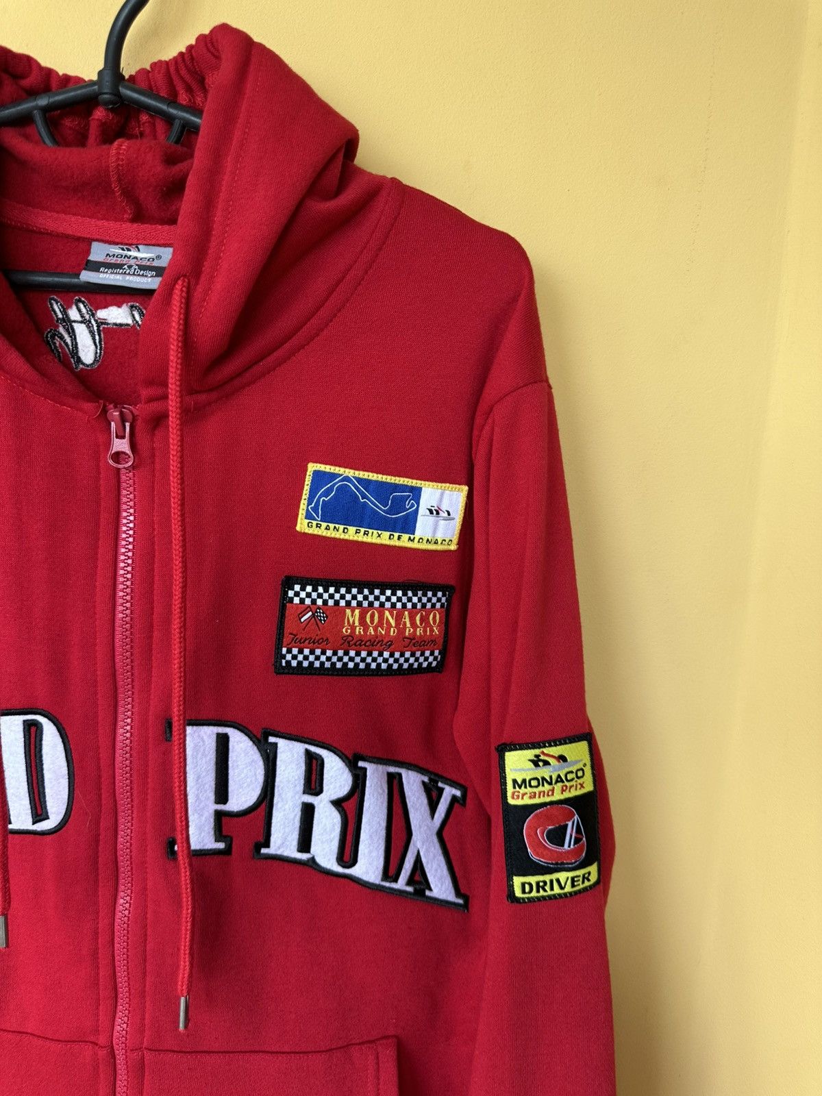 Other Vintage Official Monaco Grand Prix Mens Zip Up Hoodie - Red Size US L / EU 52-54 / 3 - 2 Thumbnail
